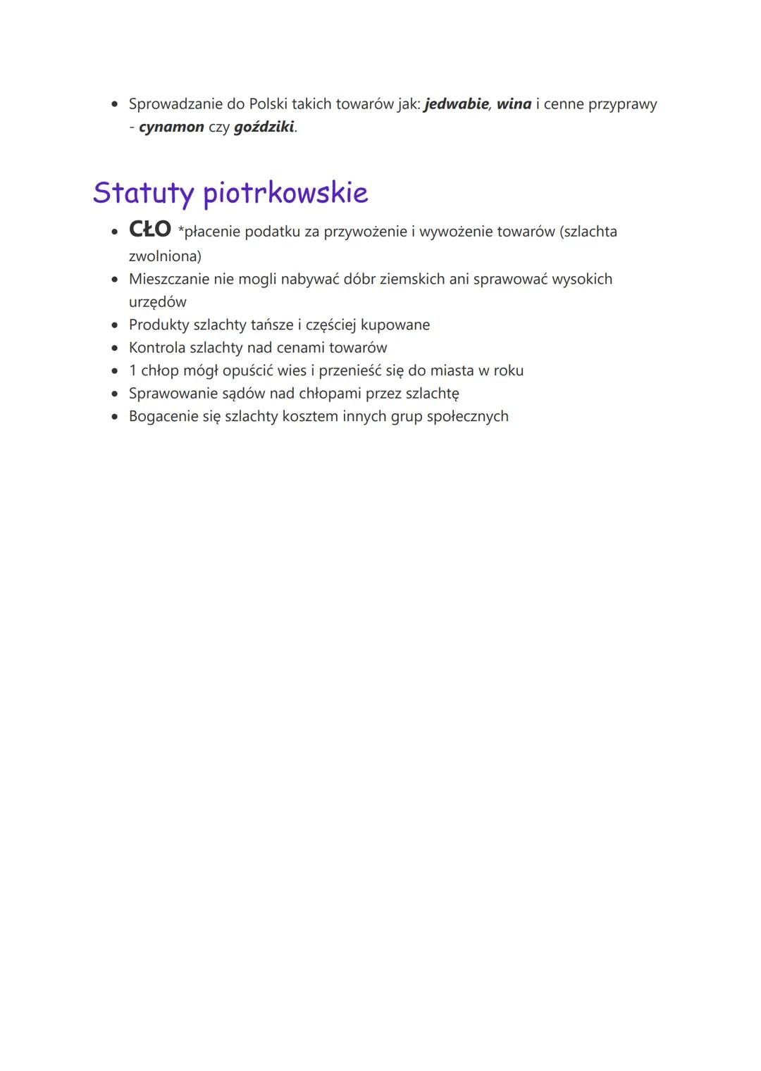 W folwarku szlacheckim
Folwark - wielkie gospodarstwo szlacheckie
Pańszczyzny - darmowa praca chłopów na polu właściciela za to, że mogli ją