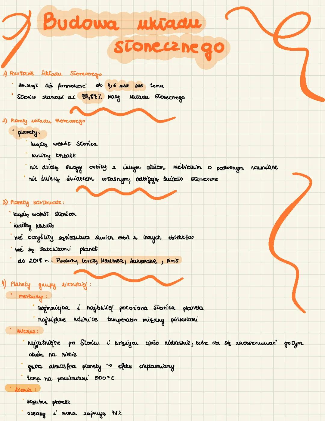 Budowa Układu Słonecznego