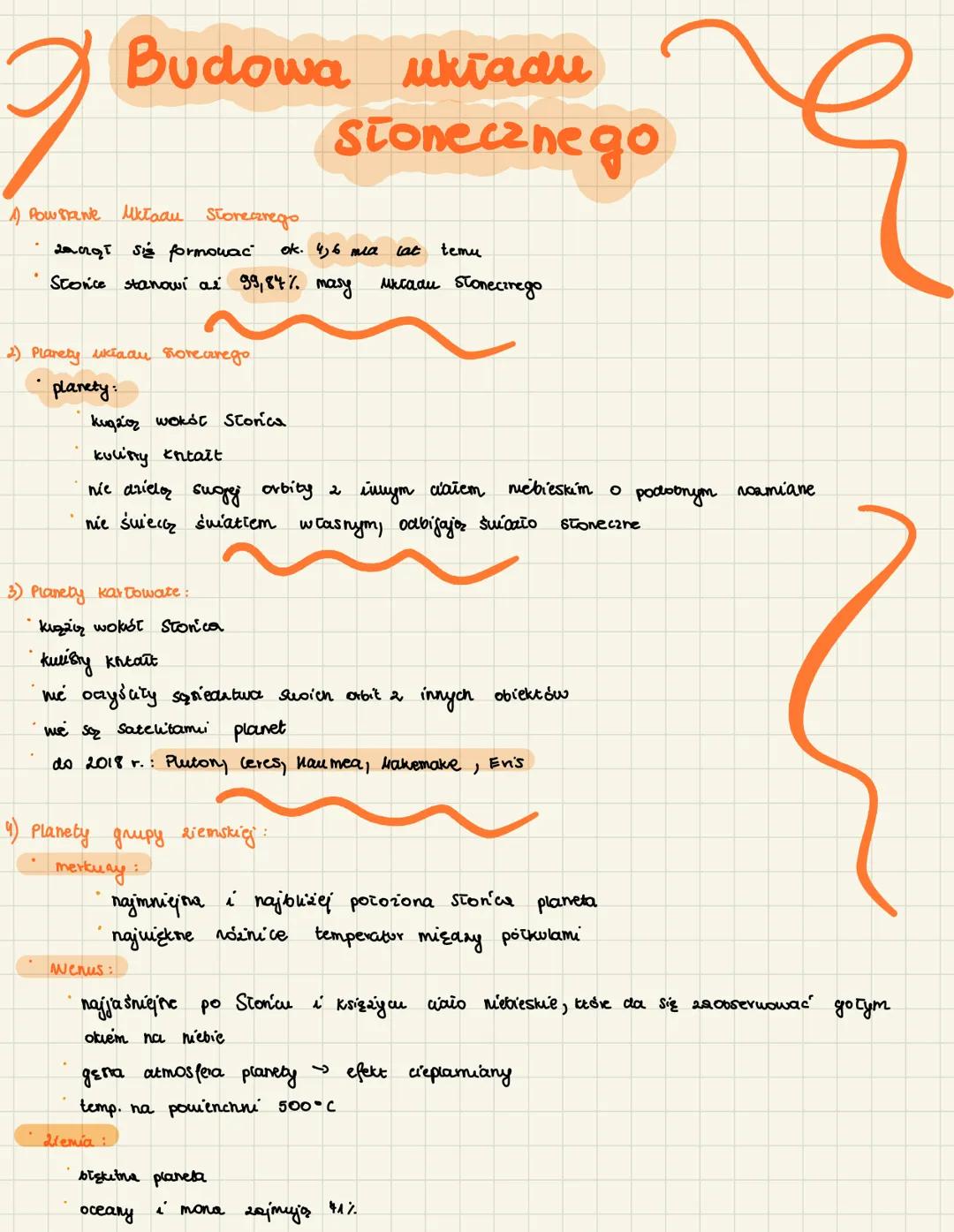 g
1) Powstante Uktaau Storeazrego
засат siz formouac
ок. 4,6 пла
Stońce stanowi ai 99,84% masy
2) Planely układu store crego
planety:
Budowa