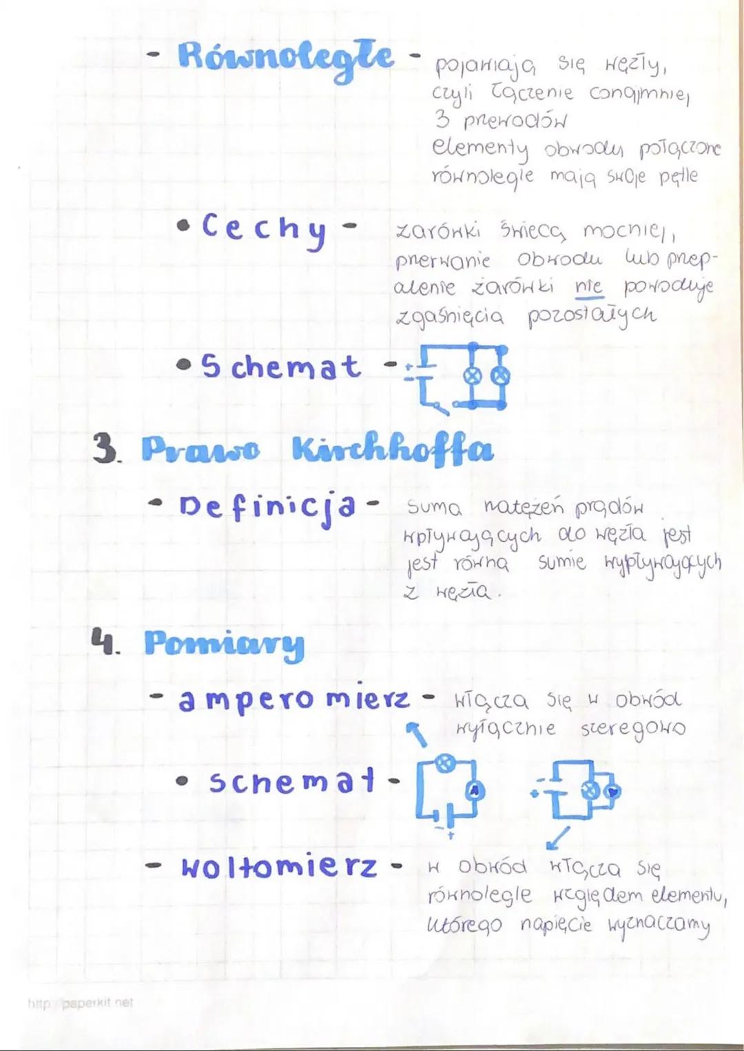 Obwody elektryczne
1. Elementy obwodów
- Prze wód -
bateria -
wy Tącznik -
- żarówka-
http://paperkit.net
wolto mie rz -
- amperomierz -
- d