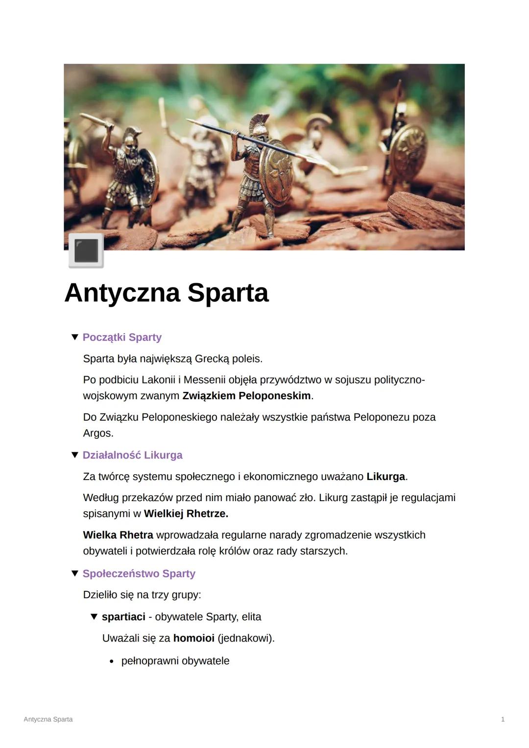 Antyczna Sparta