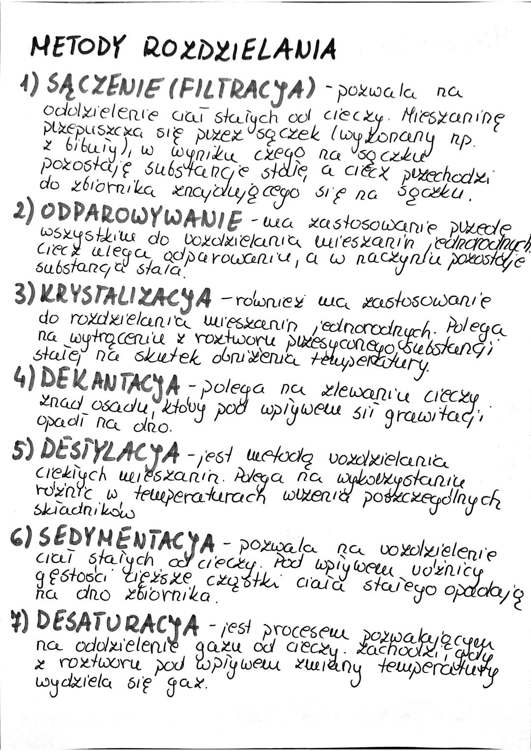 i sposoby ich rozdzielania
Mieszaniny
MIESZANINA - połączenie dwóch lub większej ilości
pierwiastków lub związków chemicznych, któve
zachowu