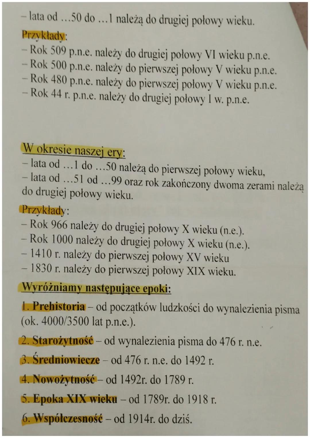 Aby obliczyć upływ czasu między wydarzeniami z tej
samej ery, od większej daty odejmij mniejszą.
Przykład:
od 753 r. p.n.e. .- do 27 r. p.n.