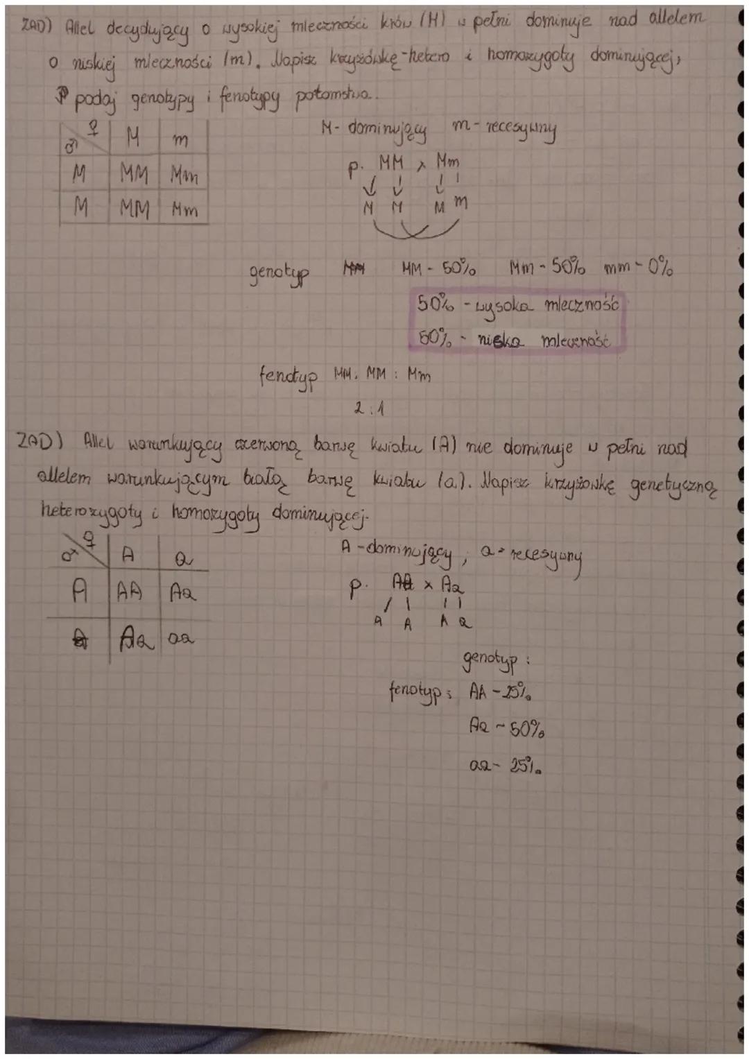 KRZYZOWKI
PODSTAWOWE POJĘCIA
Genetyka - nauka o dziedziczności cech i zmienności organizmów
Gen - odunck ONA zawierający informace o kolejno