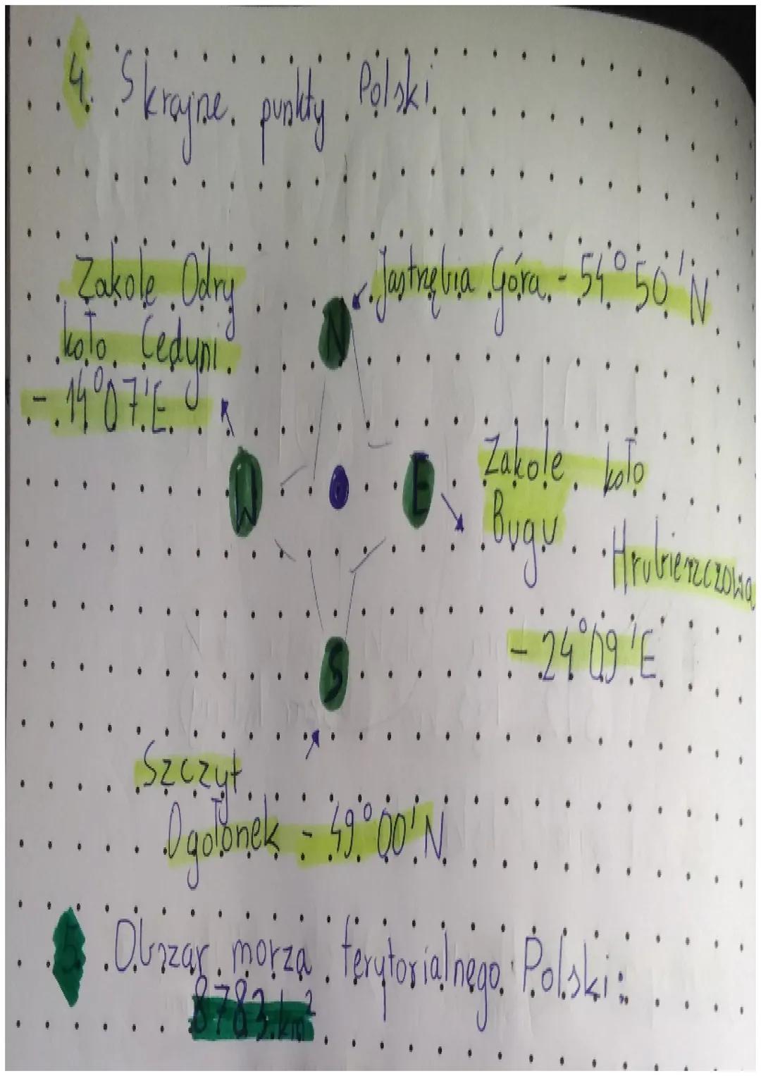 Położenie *
granice Polski
Powierzchnia Polski wynosi około
312 tys. km² (pluszar. lądowy)
2. Położenie Polski to::
aburapa środkowa () Międ