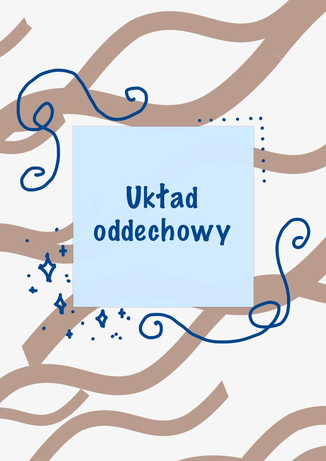 Układ
oddechowy # Układ oddechowy
Oddychanie - podstawowy proces dostarczania
komórkom energii. łożone związki są rozkładane
i utleniane do