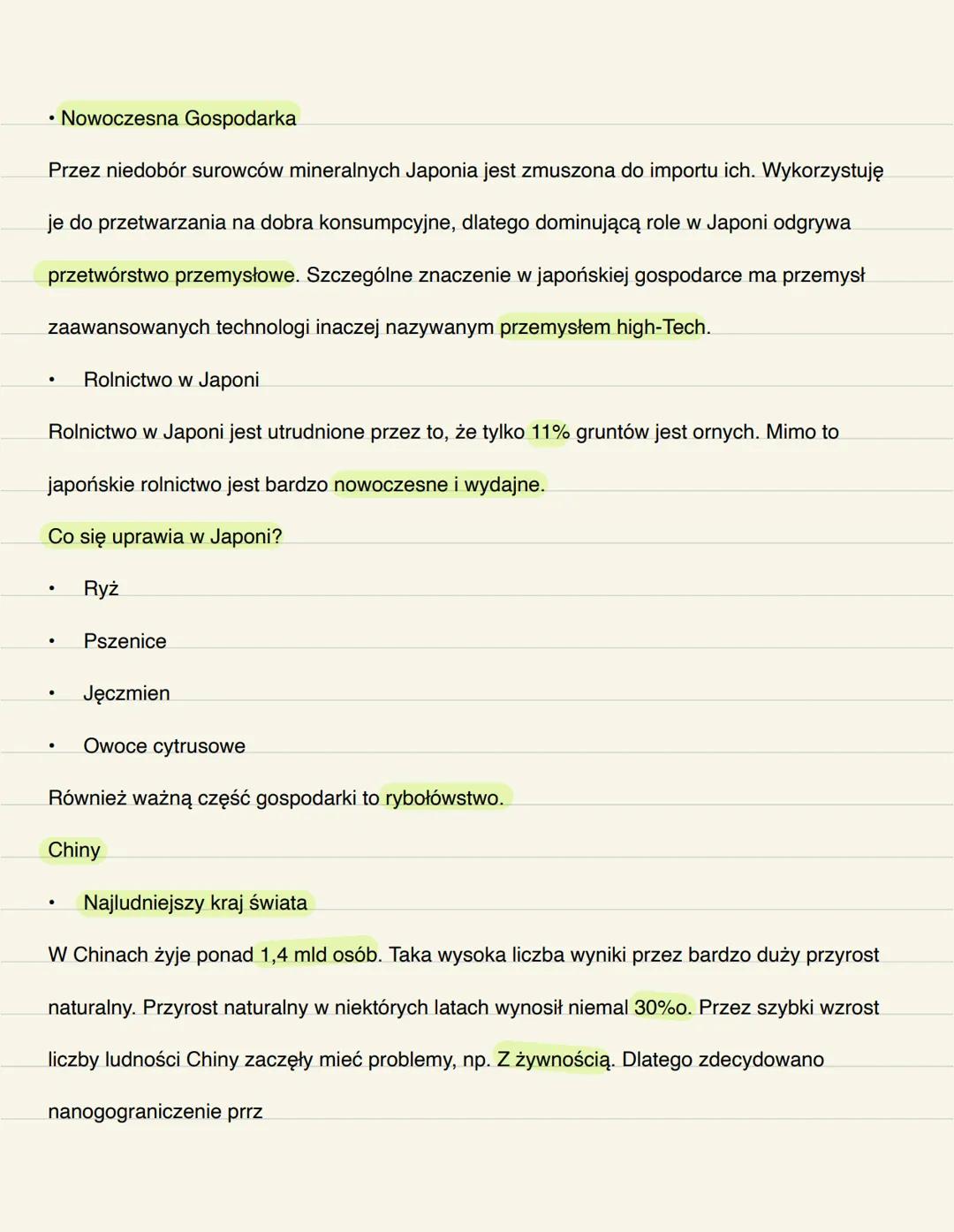 Japonia
●
Jak owiatia się tak szybko rozwinęła?
Japonia rozwinęła się po II wojnie światowej, po tym jak USA zbombardowała Japonię.
Po wojni