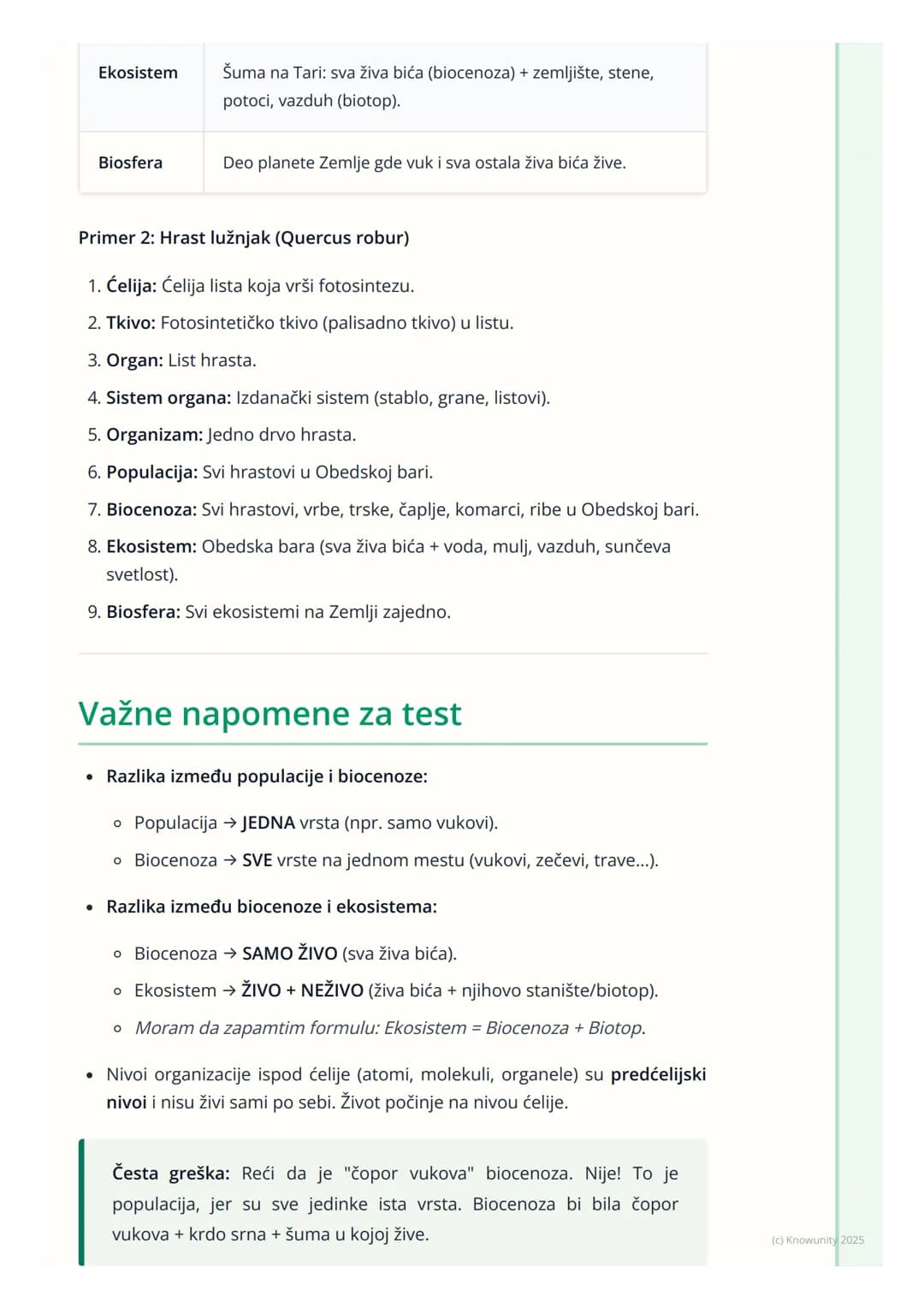 # Nivoi organizacije živog sveta
Uvod u nivoe organizacije
Sva živa bića, od najmanje bakterije do najvećeg drveta, imaju neku vrstu
organ
