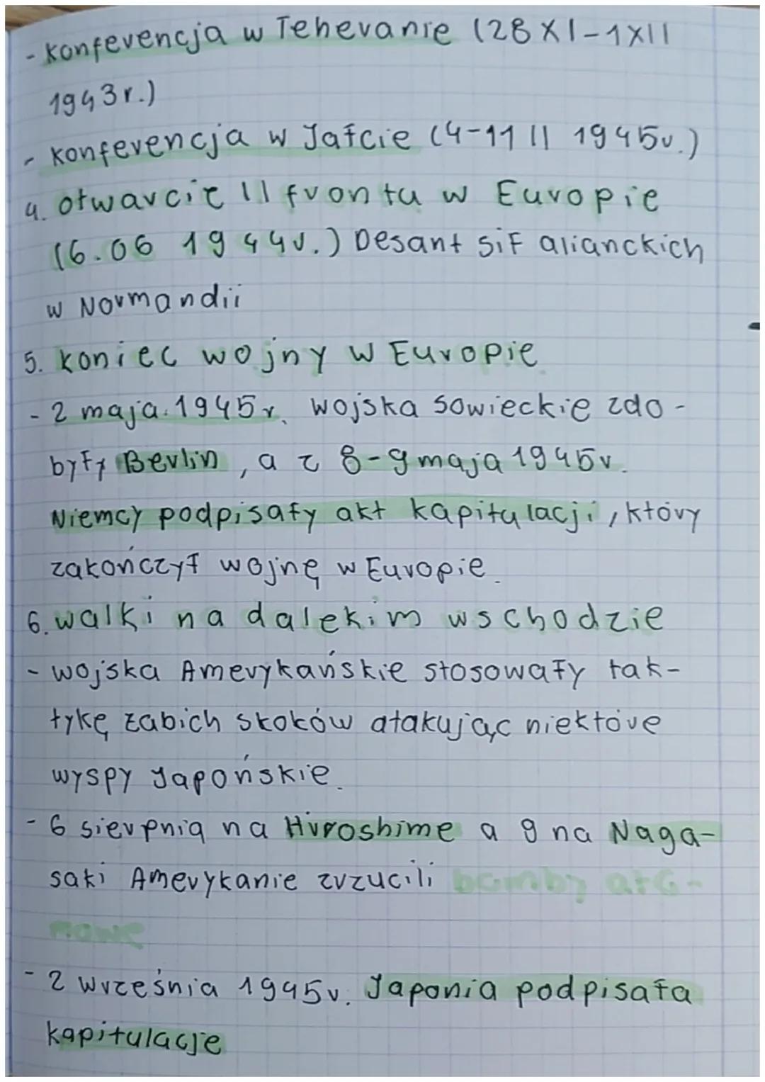 1.10. droga do zwycięstwo
1. Początek wielkiej koalicji
- W sierpniu 1941v prezydent USA i premier
Angli podpisali dokument zwany kartą
atla