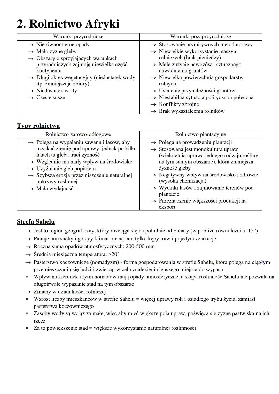 # 1. Środowisko przyrodnicze Afryki
Ukształtowanie terenu
Afryka jest kontynentem typowo wyżynnym (średnia wysokość wynosi 658 m n.p.m.)