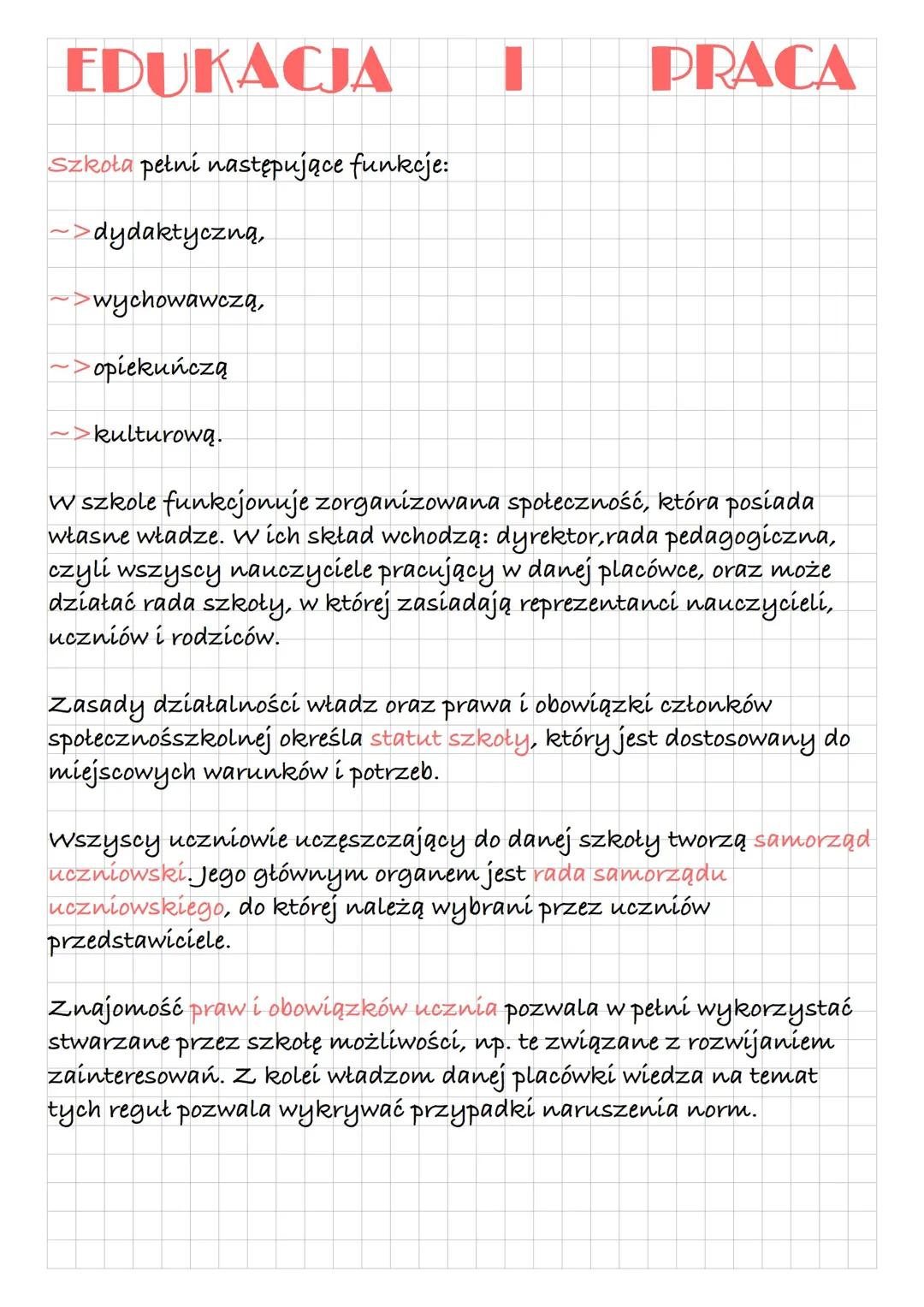 Edukacja i praca