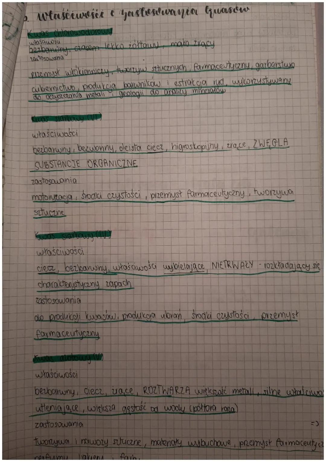 Geasy seseaudycan
I wyway sumatyczne
kwas siarkowy (VI) (H ₂ SO 4
kwas azotowy (V) HNO₂
kwas siarkowodorowy H₂ S
kwas fosforowy (V) | H₁₂ PO