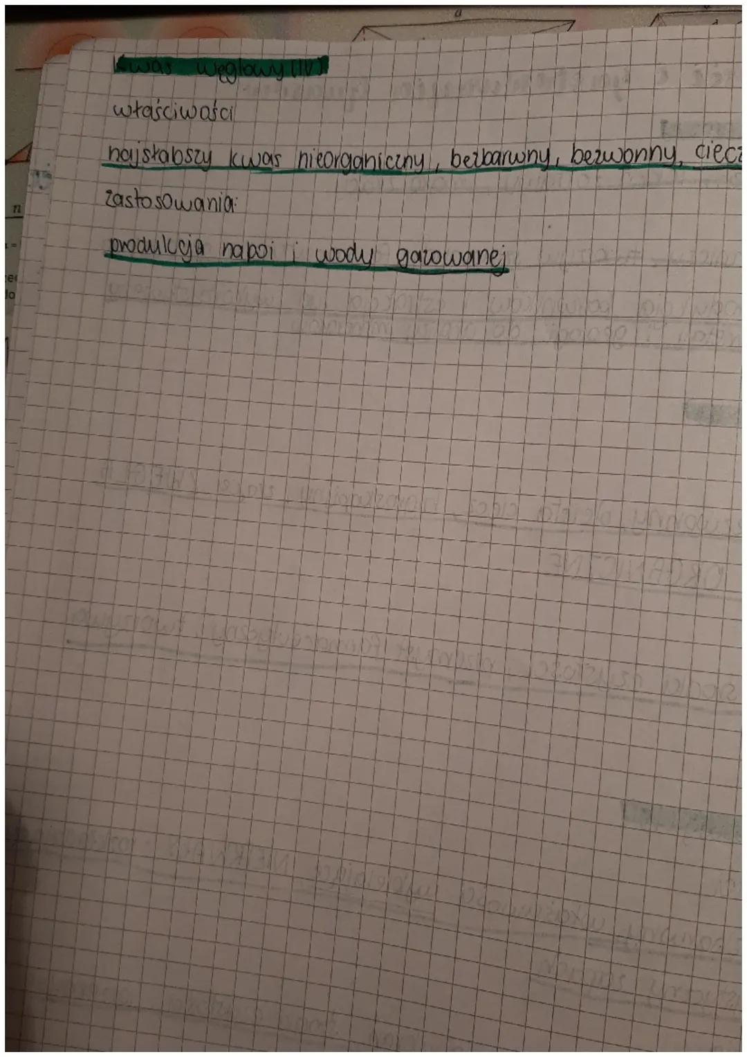 Geasy seseaudycan
I wyway sumatyczne
kwas siarkowy (VI) (H ₂ SO 4
kwas azotowy (V) HNO₂
kwas siarkowodorowy H₂ S
kwas fosforowy (V) | H₁₂ PO