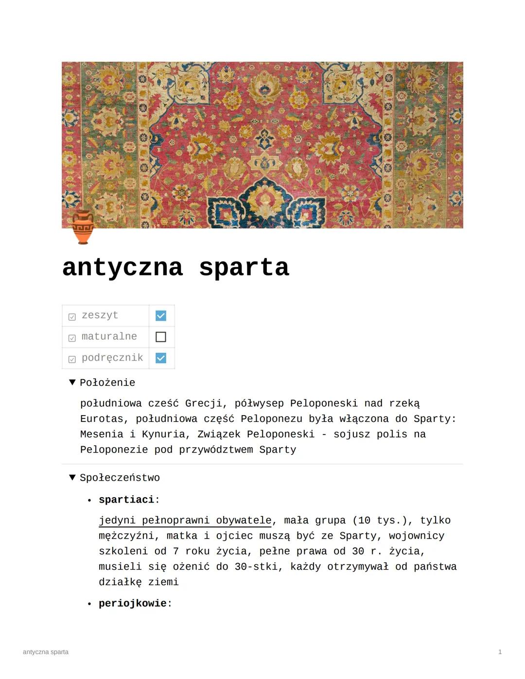 antyczna sparta