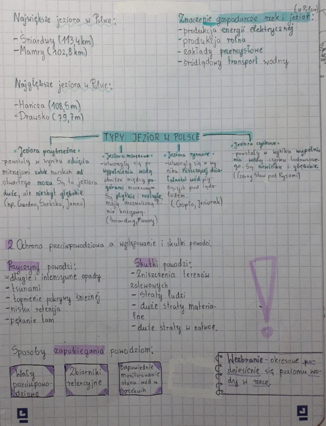 L
اد
Geografia
"DRial I, caesi 2 - środowisko przyrodnicze Polski..
4. Wody powierzchniowe.
•System rzeczny.
*Źródło - początek rzeki, miejs