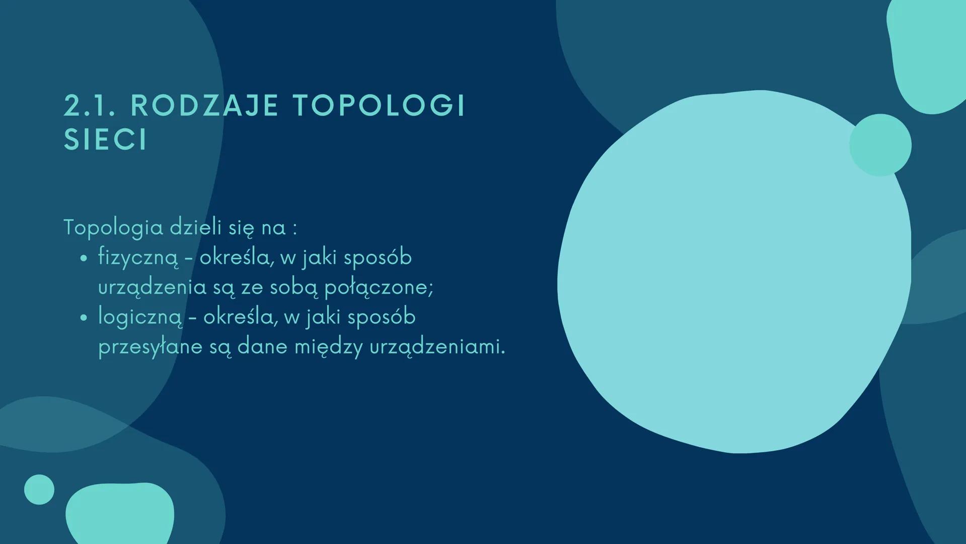 # SIECI
## KOMPUTEROWE 1.Rodzaje sieci
2. Topologie sieci
3. Media transmisyjne
4. Modele warstwowe
5.Protokoły warstwy aplikacji # 1. RODZA