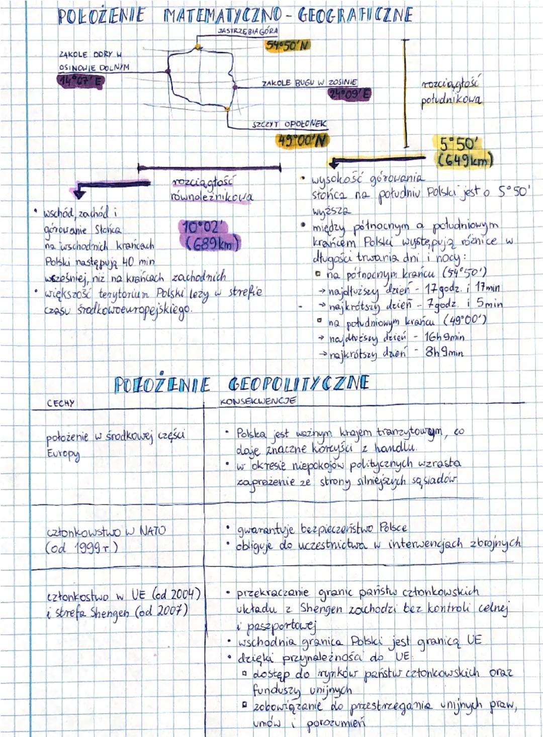 POŁOŻENIE I TERYTORIUM POLSKI
cechy
(PODZIAŁ ADMINISTRACYJNY I REGIONY FIZYCZNOGEOGRAFICZNE)
POLOŽENIE FIZYCZNOGEOGRAFICZNE
położenie w środ