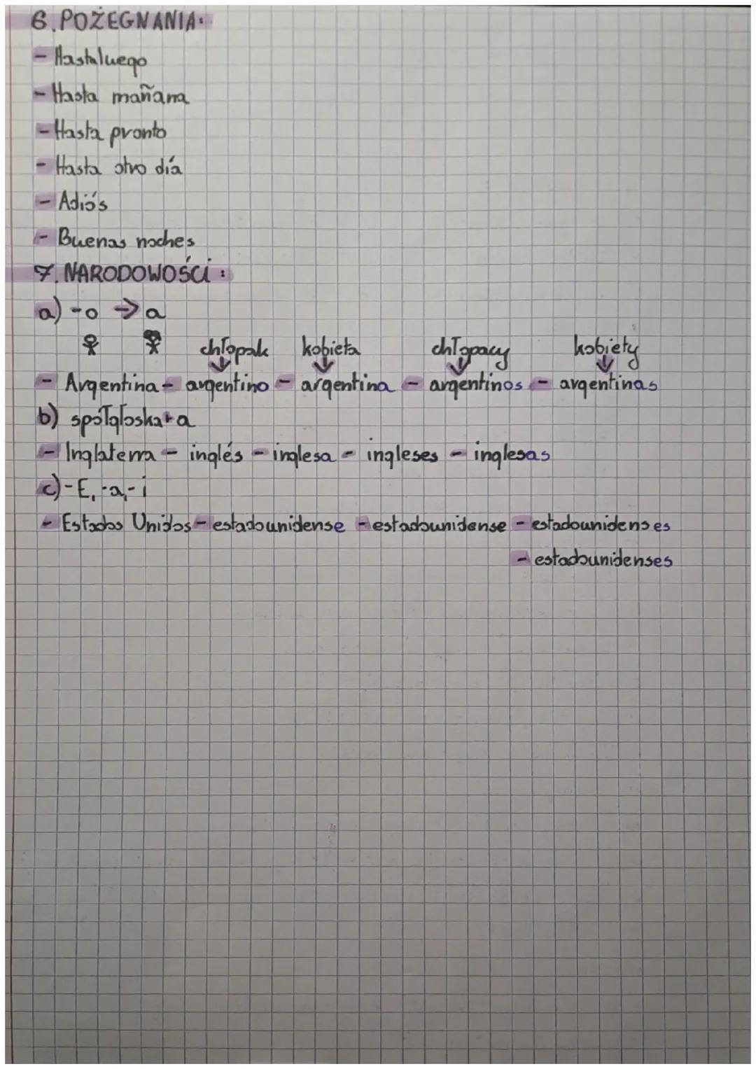 Thiszpański
1.LLAMARSE
1) nosotros, nosotras nos llamamos
2) vosotros, vosotras os llamais
(3) él, ella, usted se llama 3) ellos, ellas, ust