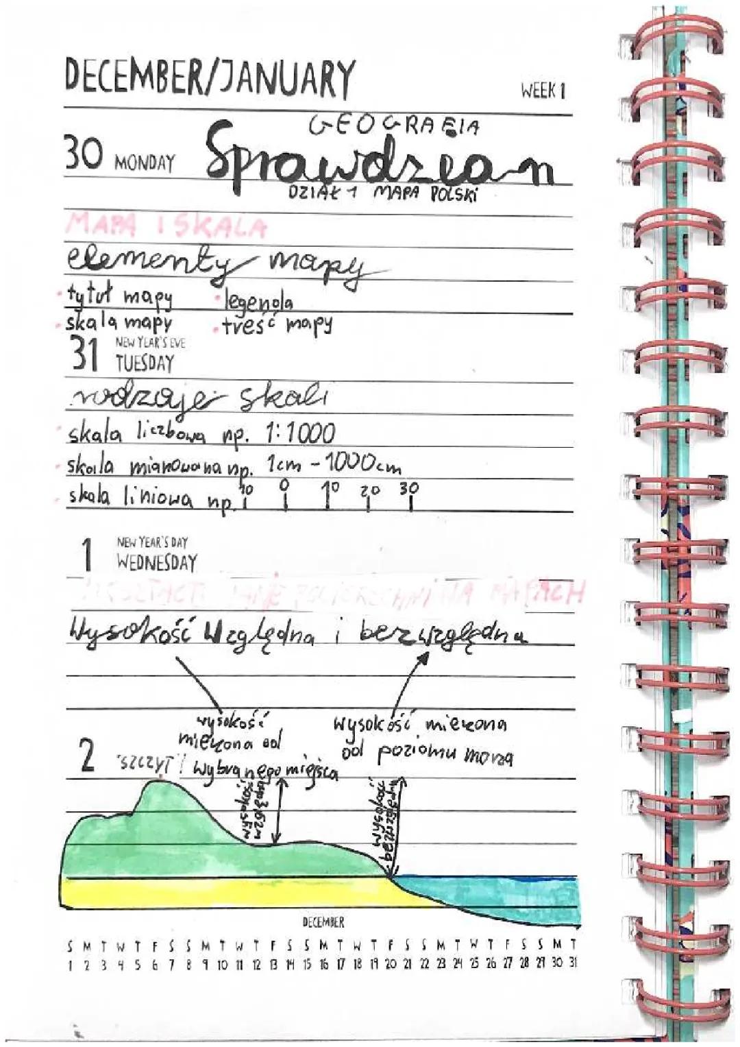 geografia powtórka do sprawdzianu - mapa polski dział 1
