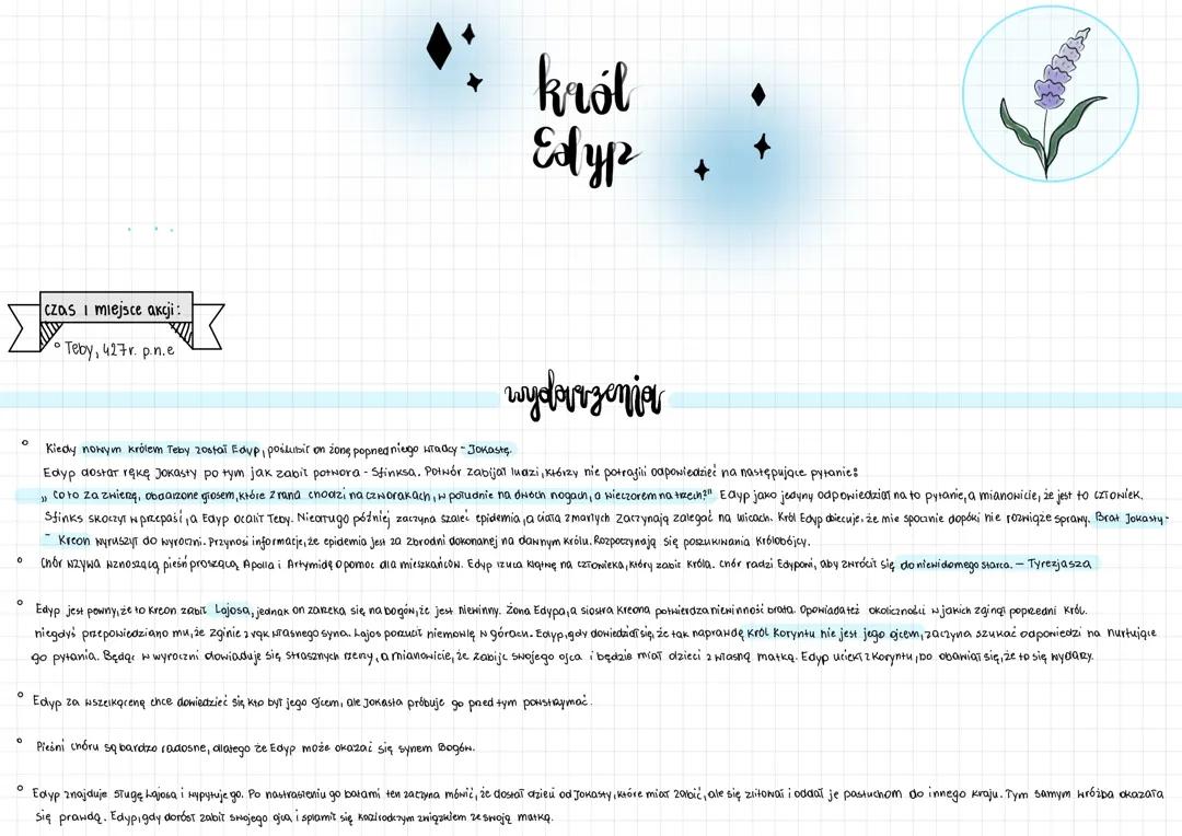 Król Edyp - streszczenie