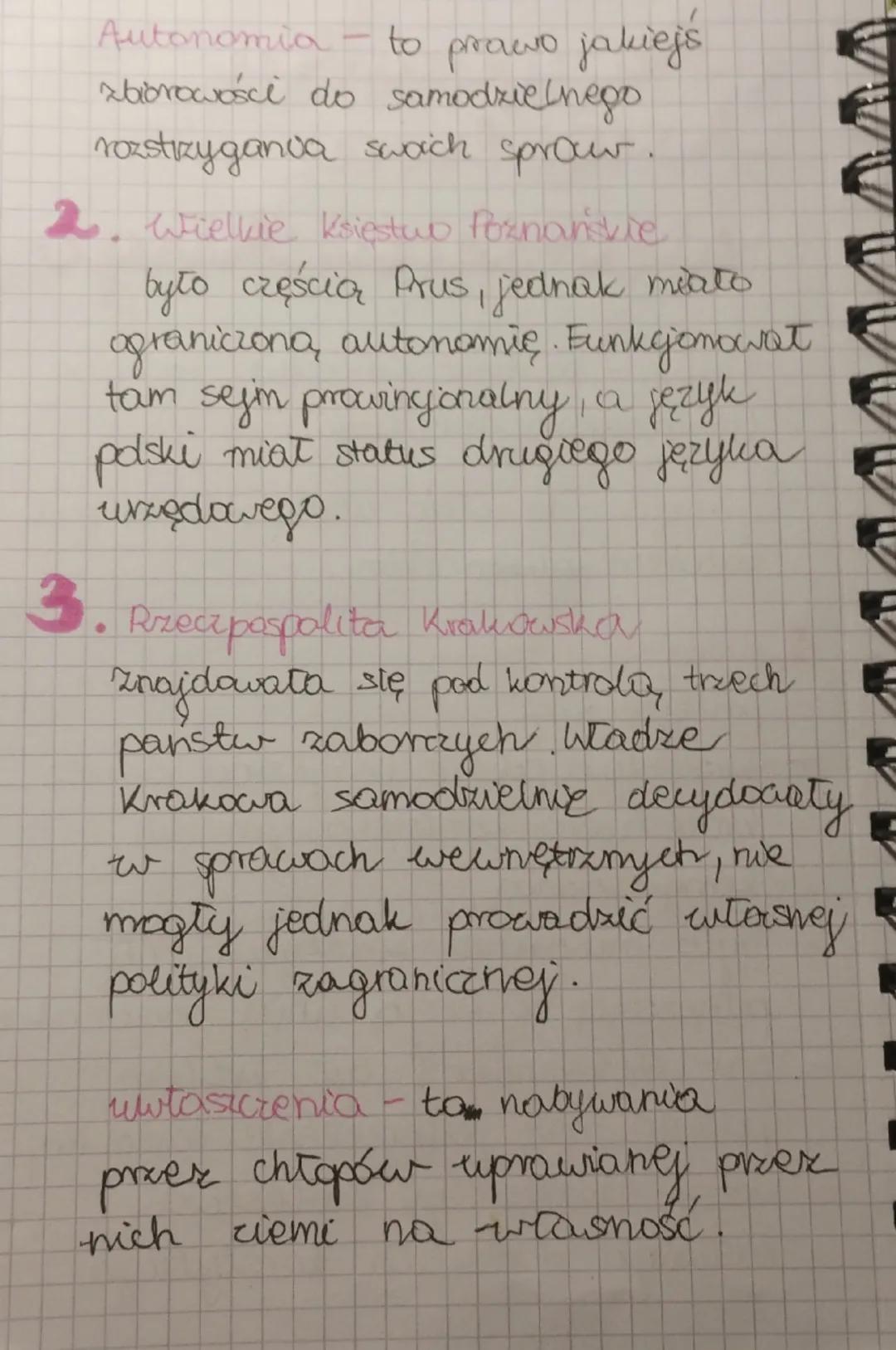--- OCR Start ---
Po upadku
księstwa
Warszawskiego
1815r. - poustanie Królestwa Polskiego
(przyporządkowane Rosji).
Galicia - to całość ziem