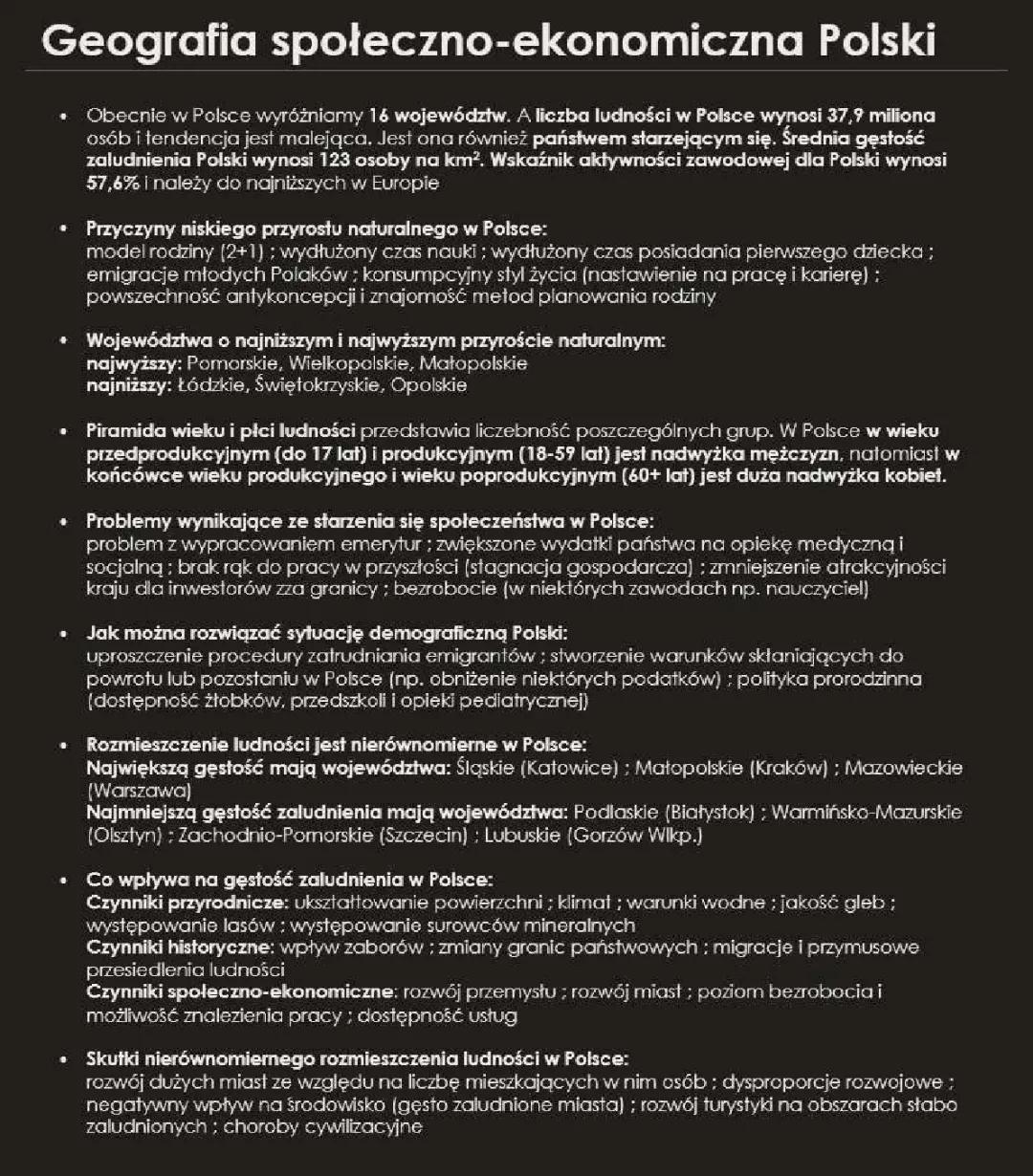 Geografia społeczno-ekonomiczna Polski