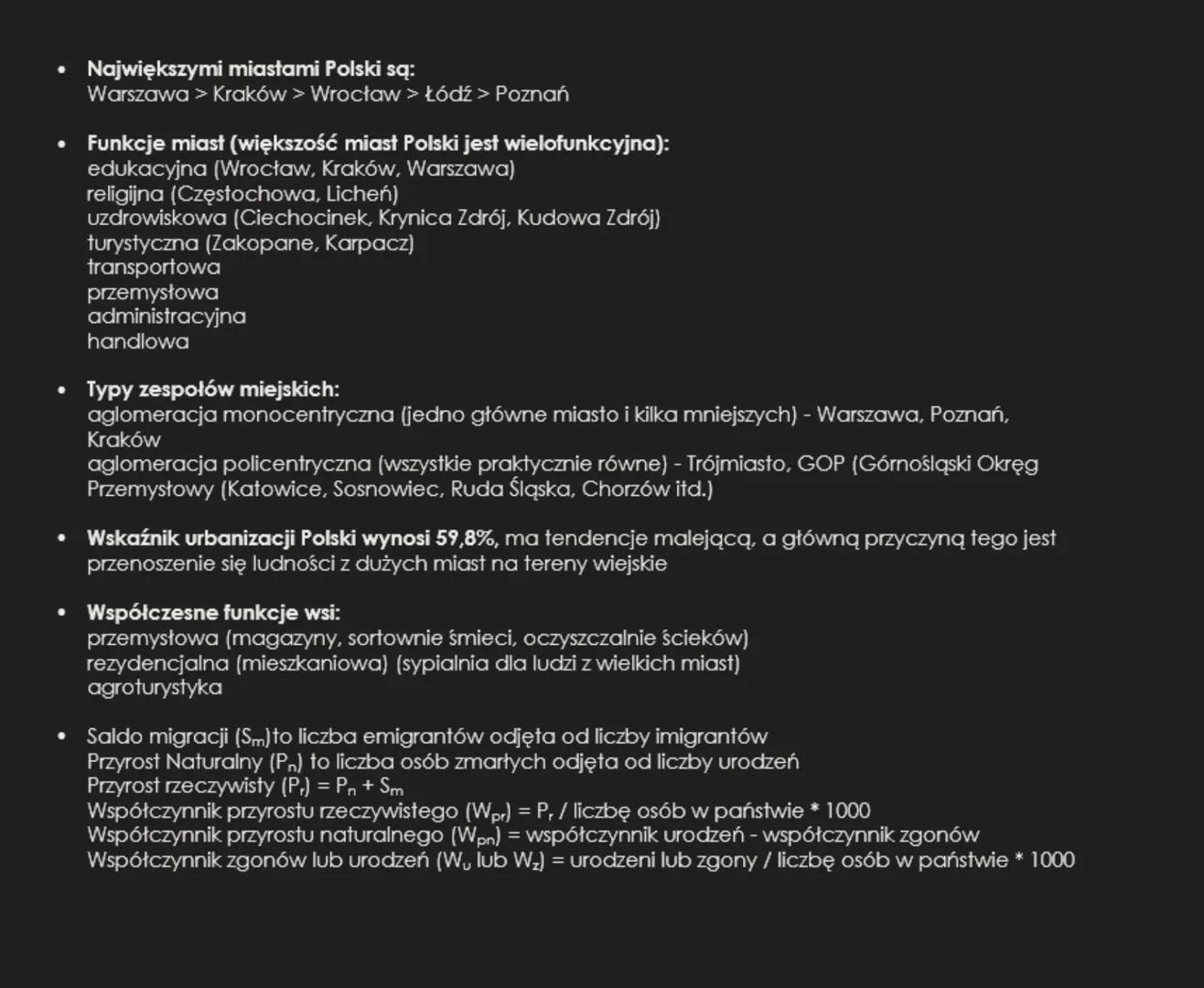 Geografia społeczno-ekonomiczna Polski
Obecnie w Polsce wyróżniamy 16 województw. A liczba ludności w Polsce wynosi 37,9 miliona
osób i tend