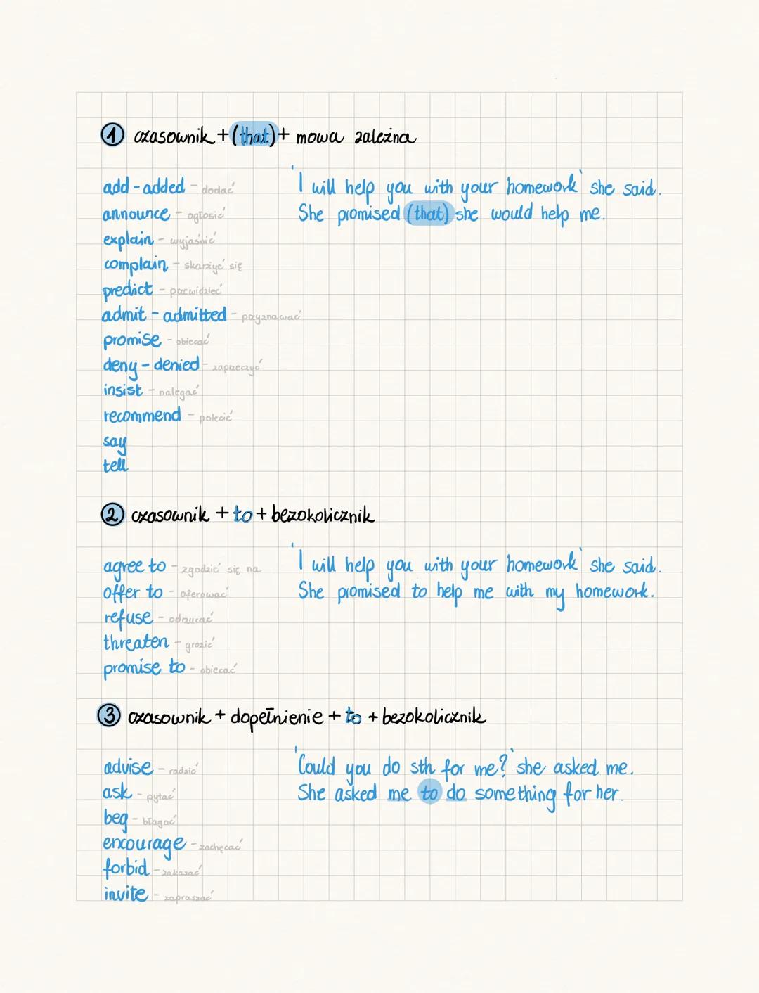 <h3 id="reportingverbs">Reporting Verbs</h3>
<p>In English grammar, reporting verbs are used to link the quotation with the rest of the sent