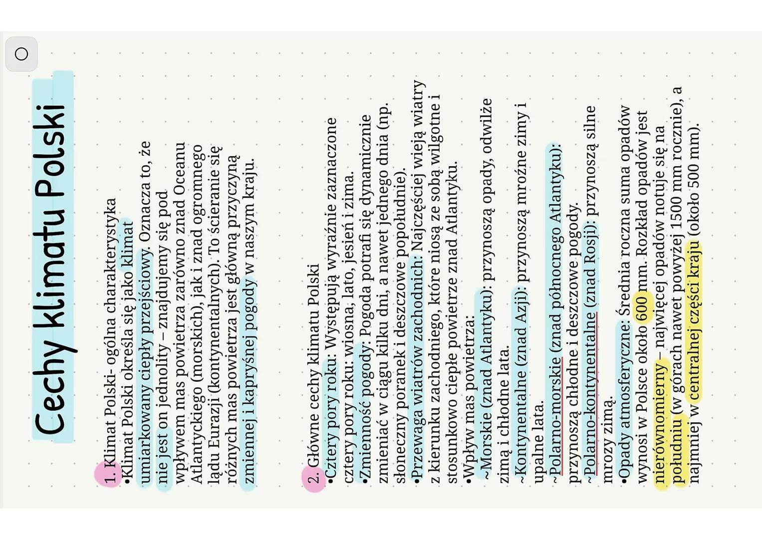 # Cechy klimatu Polski
1. Klimat Polski- ogólna charakterystyka
* Klimat Polski określa się jako klimat
umiarkowany ciepły przejściow