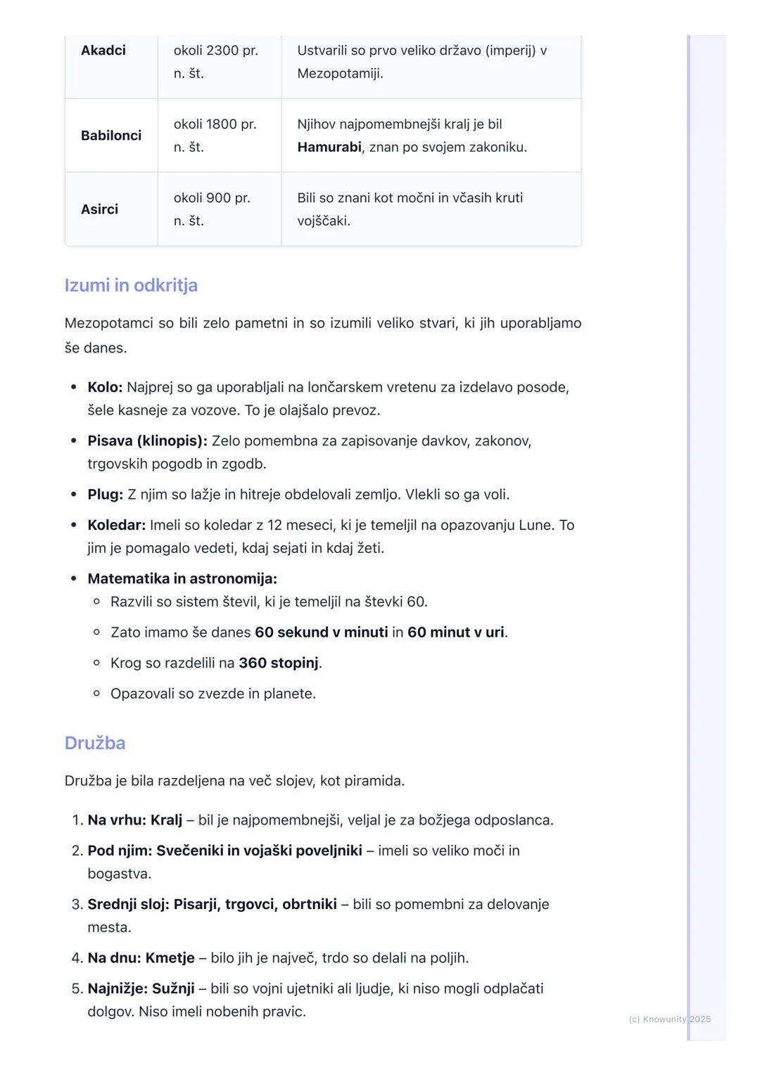 # Mezopotamija
Osnovno o Mezopotamiji
Mezopotamija pomeni "dežela med rekama". To je bilo eno prvih območij na
svetu, kjer so ljudje začel