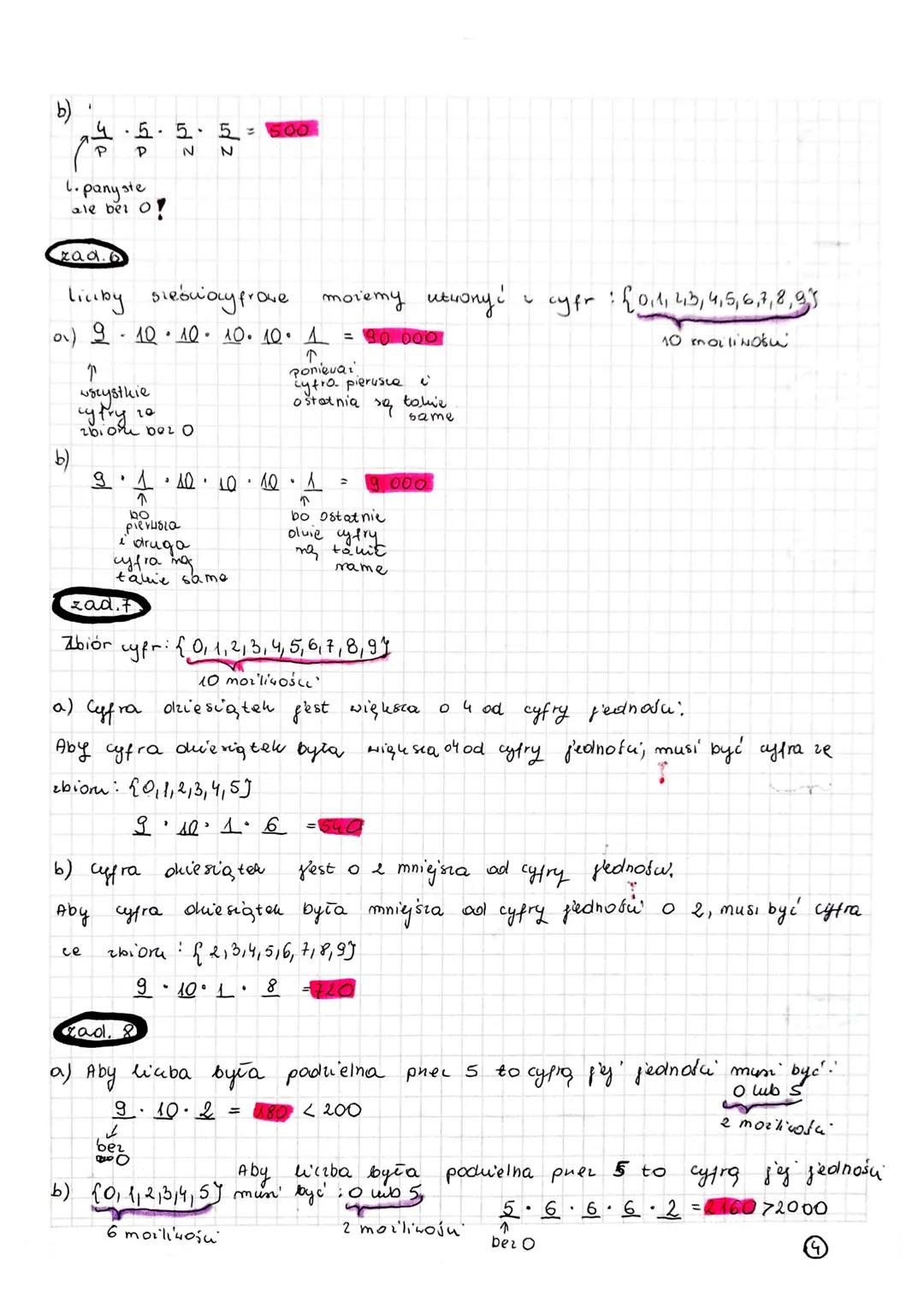 4.1. REGULA MNOŻENIA
Reguta mnożenia
Jeżeli pewien wybór polega
decyzję moxina podjąć
ma kn sposobów, to takiego wyboru mozina dokonać
Zadan