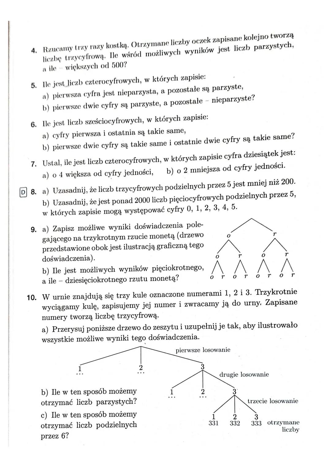 4.1. REGULA MNOŻENIA
Reguta mnożenia
Jeżeli pewien wybór polega
decyzję moxina podjąć
ma kn sposobów, to takiego wyboru mozina dokonać
Zadan