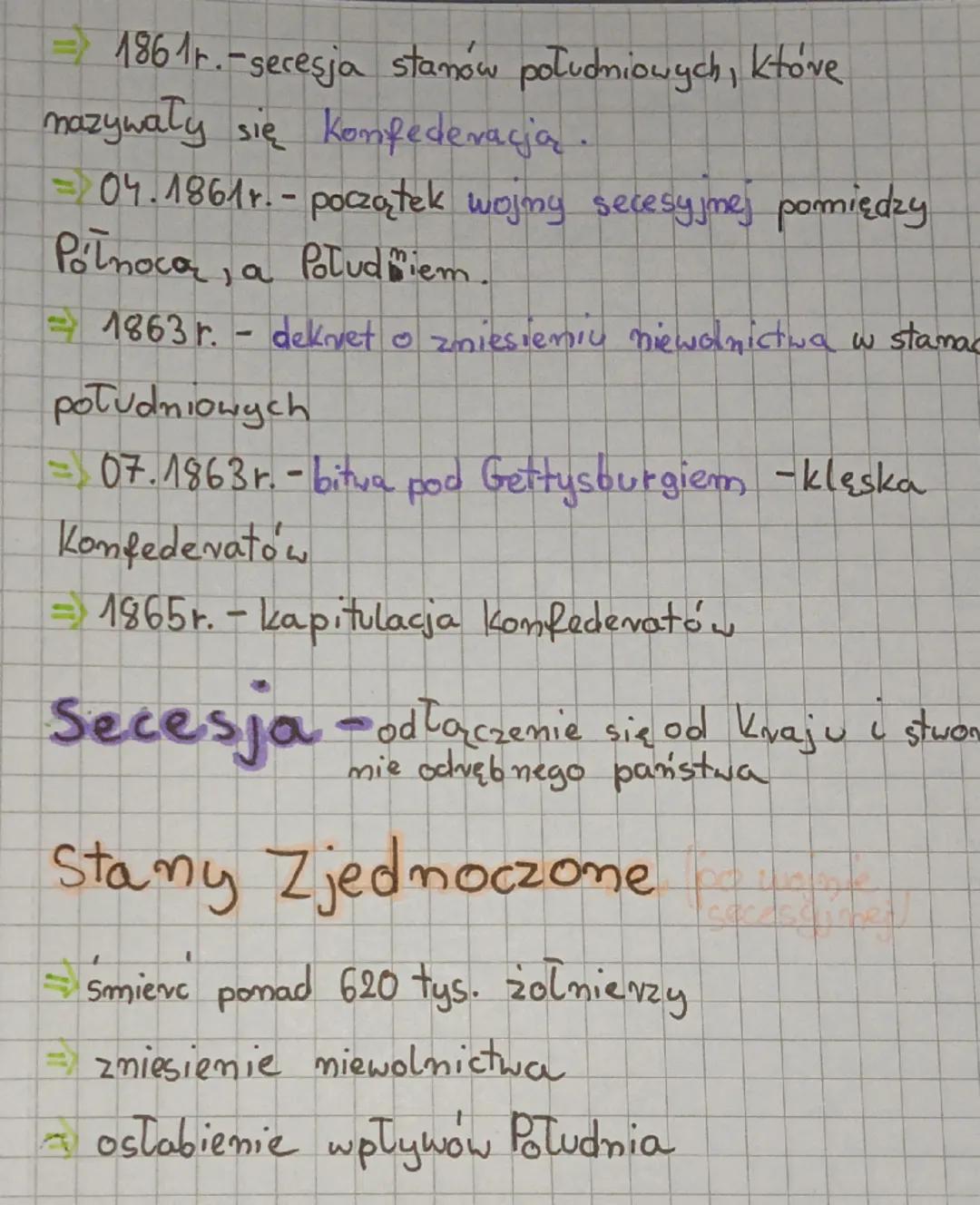 # Stany Zjednoczone w XIX w
Po otrzymaniu niepodległości Stany Zjednoczone zazaly
- Alaska odkupiona od Rosji w 1867 r.
=Zwiększenie ilości