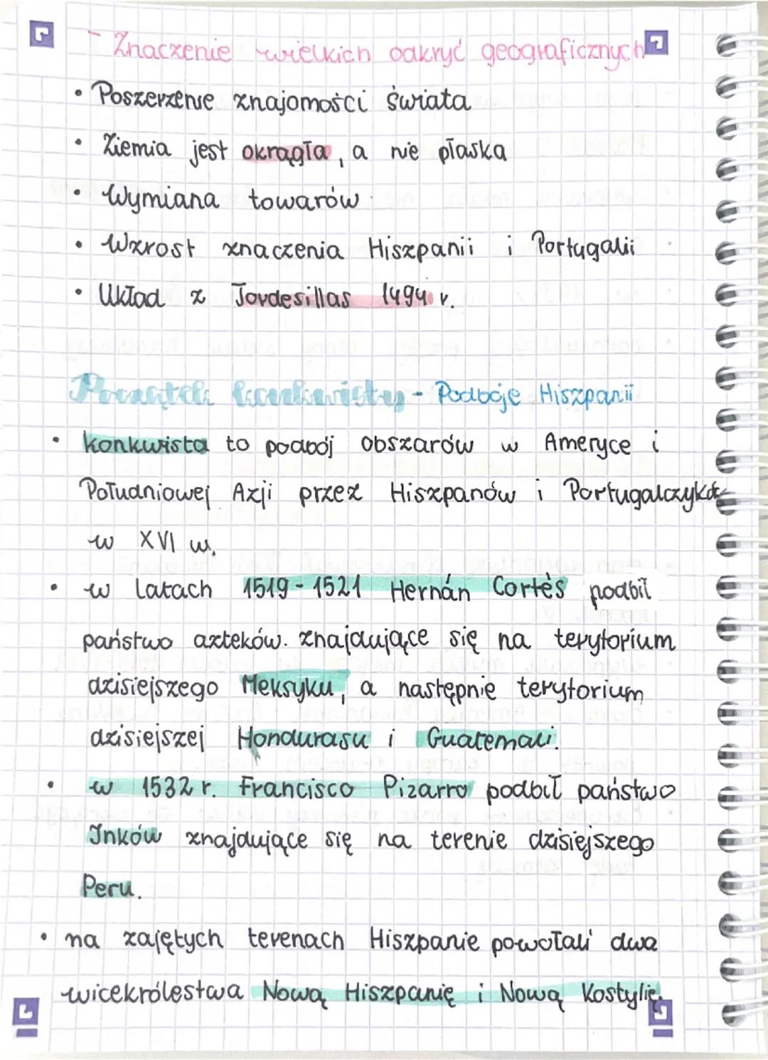 •
•
•
°
•
•
•
Znaczenie wielkich odkryć geograficznyc
•Poszerzenie znajomości świata
Ziemia jest okrągła, a ne plaska.
Wymiana towarów
Wxros