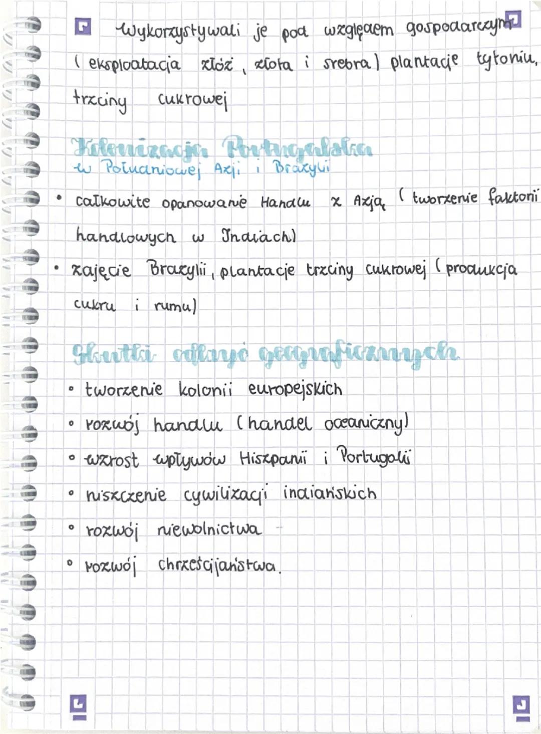 •
•
•
°
•
•
•
Znaczenie wielkich odkryć geograficznyc
•Poszerzenie znajomości świata
Ziemia jest okrągła, a ne plaska.
Wymiana towarów
Wxros