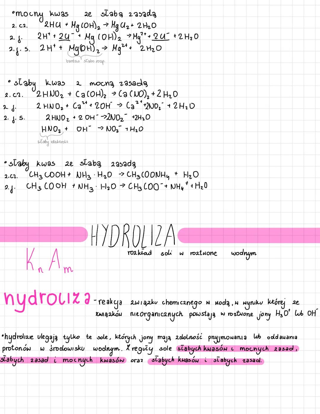 REAKCJE JONOWE
reakcje sól+ kwas
H₂SO4(sten)
NaCl(aq)
Obserwacje: wydziela się, gaz o
dusanej woni
Równanie:
2 NaC+ H₂SO4 →Na SO₂ + 2HC₁
2 +