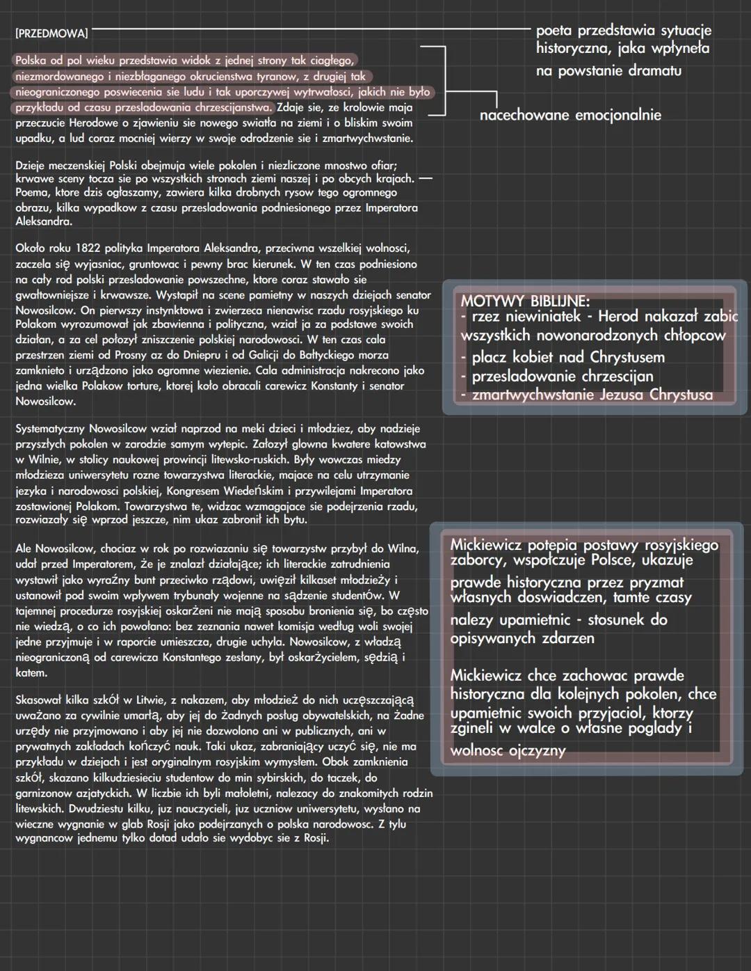 # DZIADY 3 ADAMA MICKIEIWCZA
- dramat szekspirowski - "Romeo i Julia" - przełom renesansu i baroku
- tragedia antyczna - "Antygona"
- trage