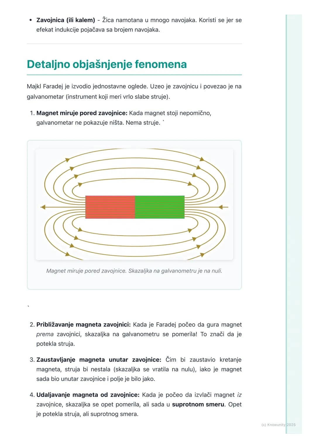 # Elektromagnetna indukcija
(osnovni pojmovi)
Uvod u elektromagnetnu indukciju
Ovo je u suštini obrnuto od onoga što smo učili o magnetnom