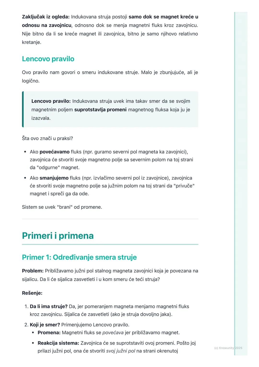 # Elektromagnetna indukcija
(osnovni pojmovi)
Uvod u elektromagnetnu indukciju
Ovo je u suštini obrnuto od onoga što smo učili o magnetnom