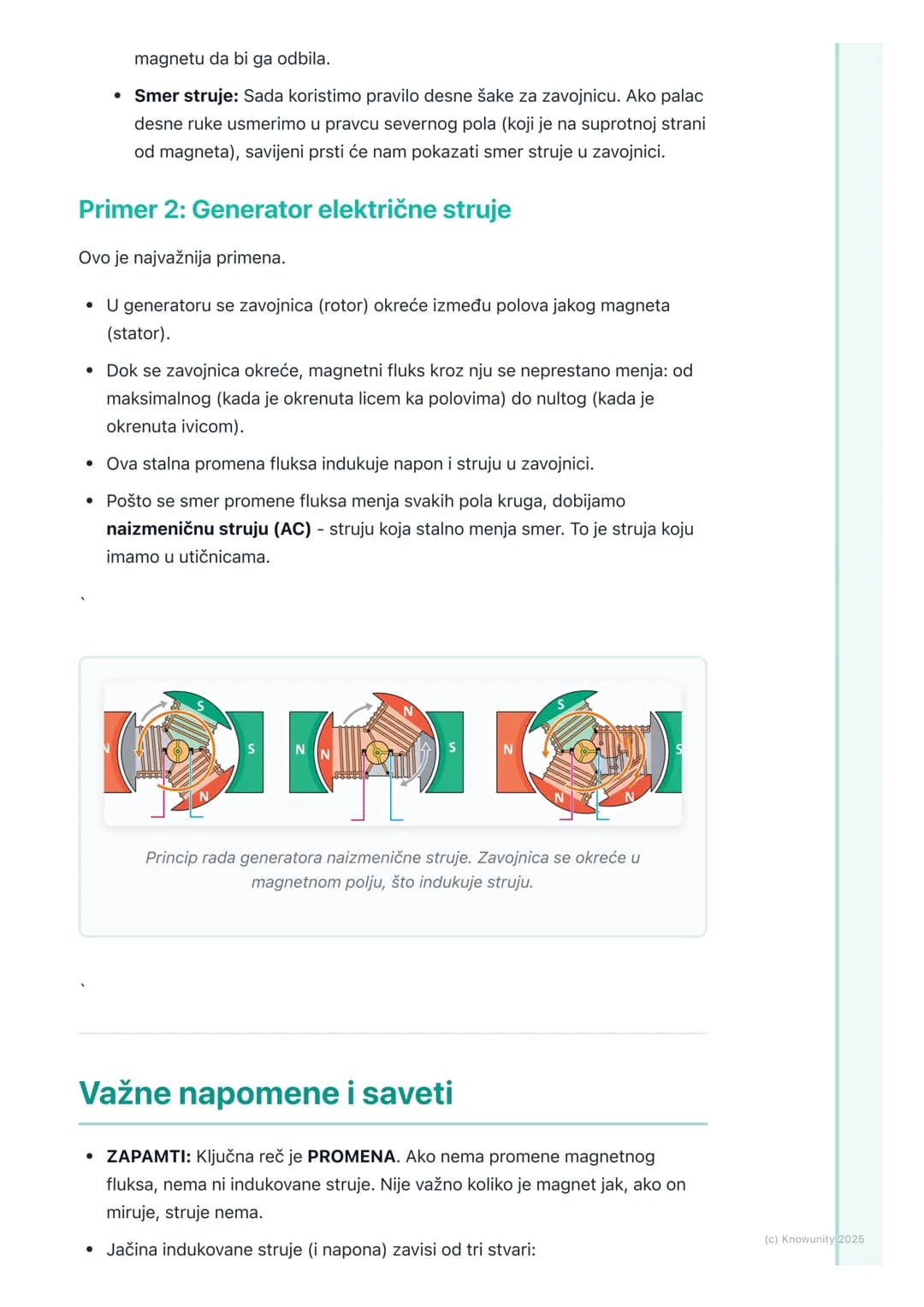# Elektromagnetna indukcija
(osnovni pojmovi)
Uvod u elektromagnetnu indukciju
Ovo je u suštini obrnuto od onoga što smo učili o magnetnom