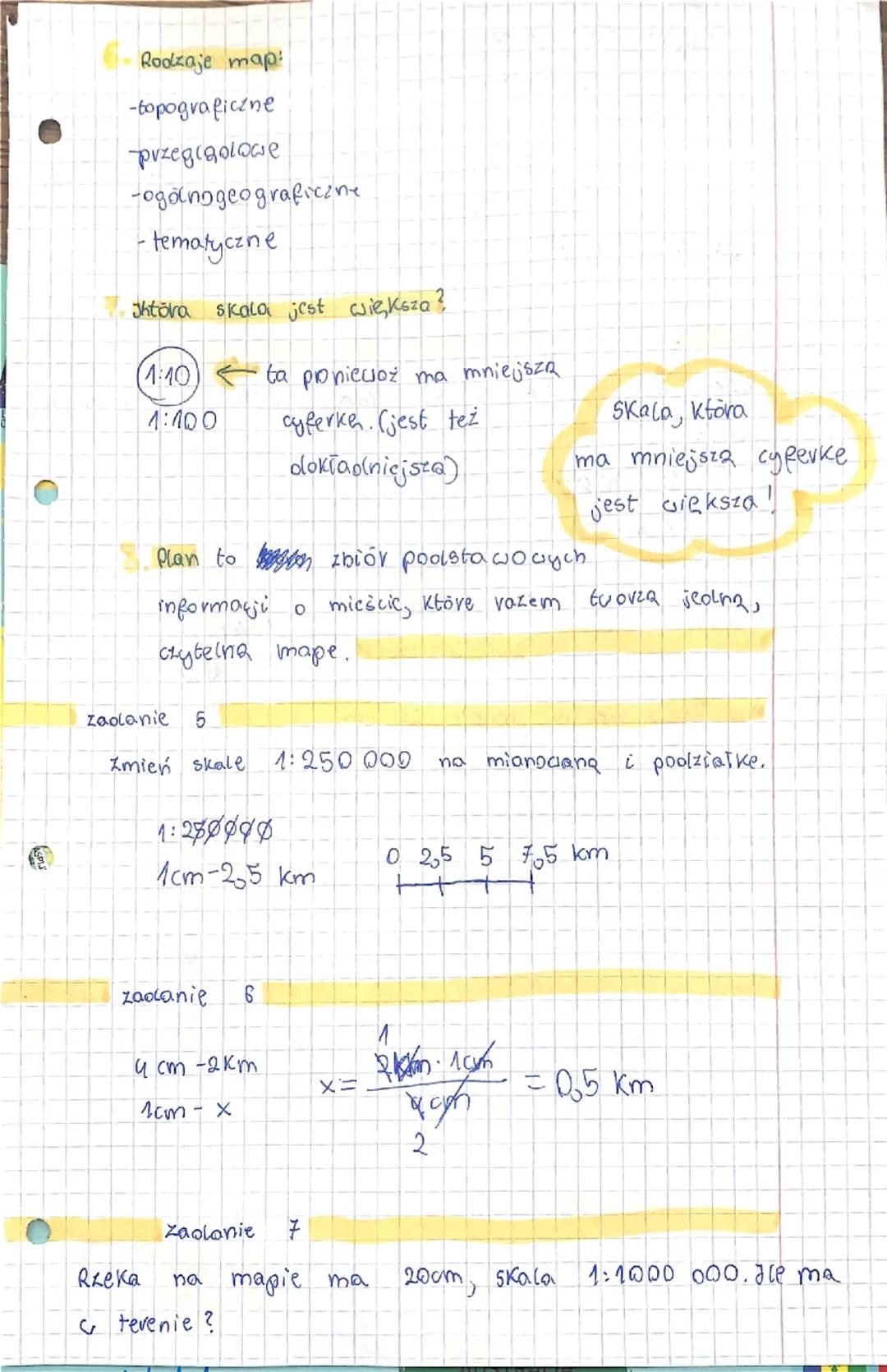 • geografia
mapa to obvoz powierzchni ziemii wo jej fragmentu
wolzianego z góry, przedstawiony na płaszczyźnie
w pomniejszeniu, czyli w skol