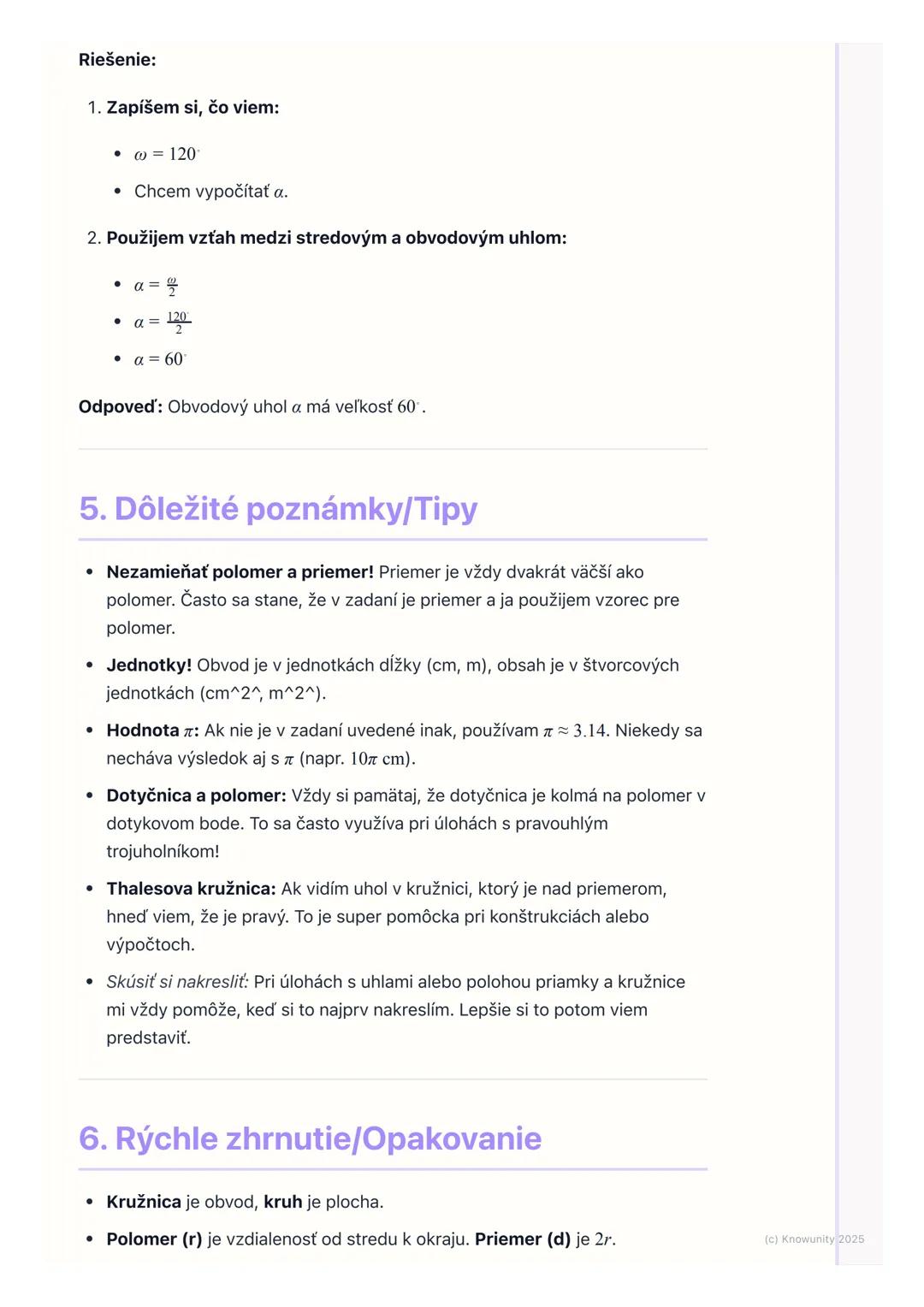 # Kruh a kružnica
## 1. Úvod do kruhu a kružnice
Tieto poznámky sú o kruhu a kružnici, čo sú základné geometrické tvary, ktoré
vidíme všad