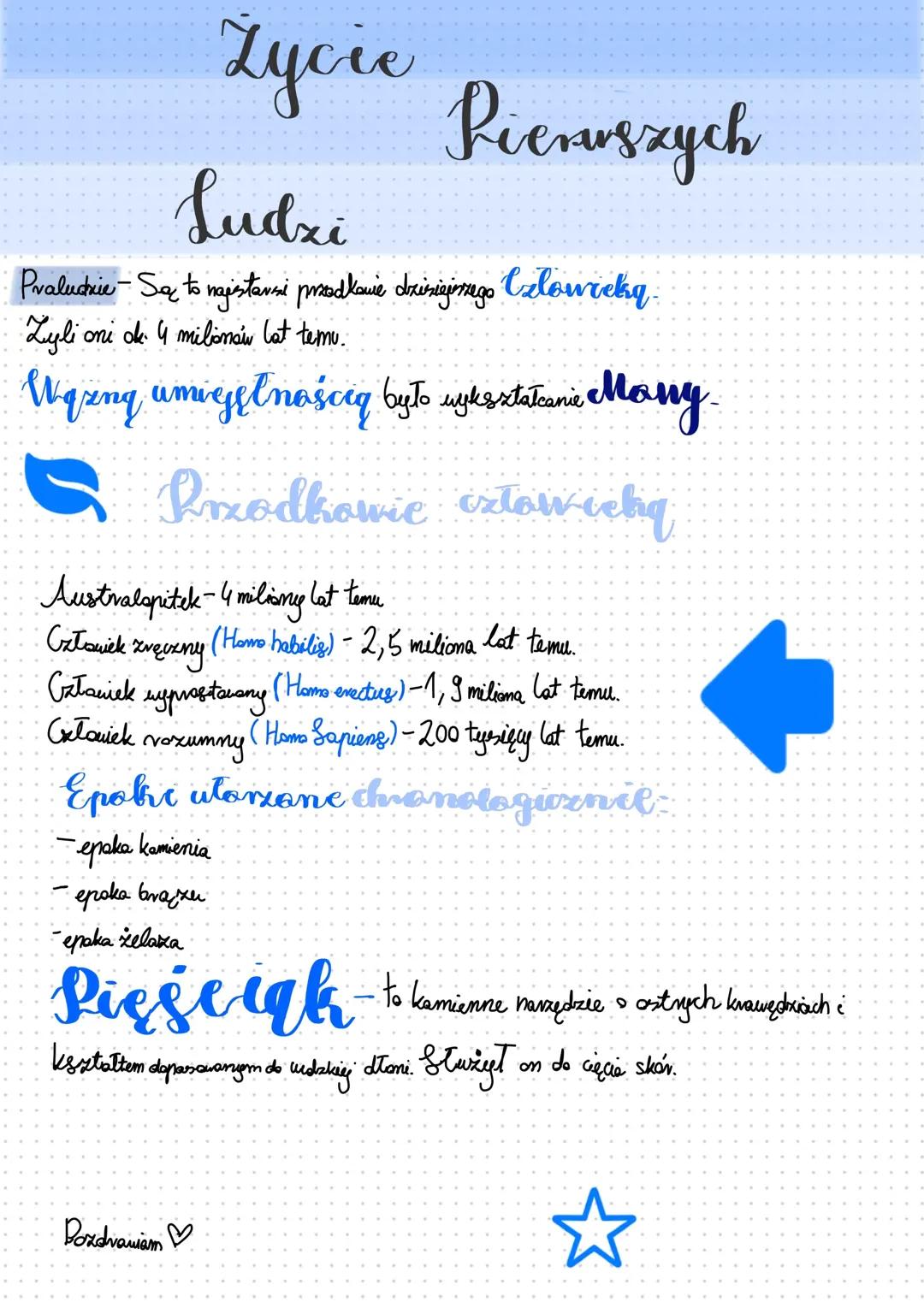 Życie pierwszych ludzi klasa 5 lakcja 1 dział 2