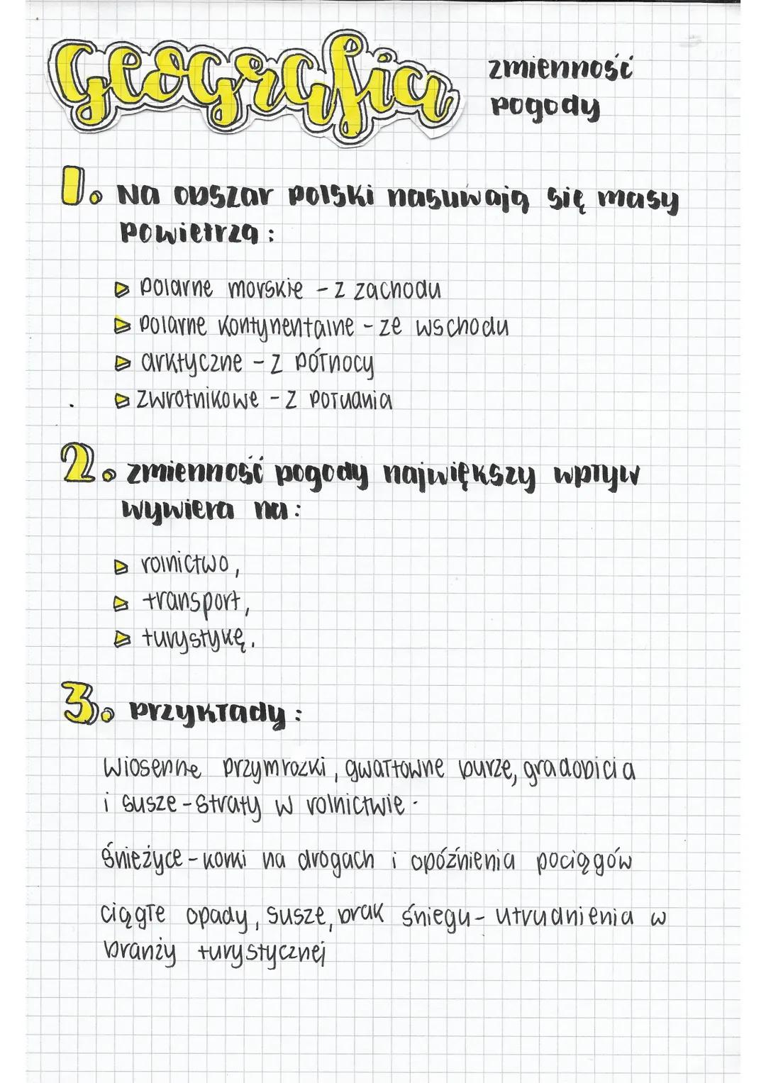 Wpływ zmienności pogody na działalność człowieka