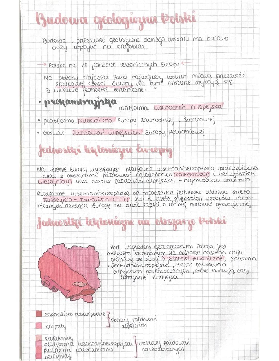 Budowa geologiczna Polski: podstawowe informacje