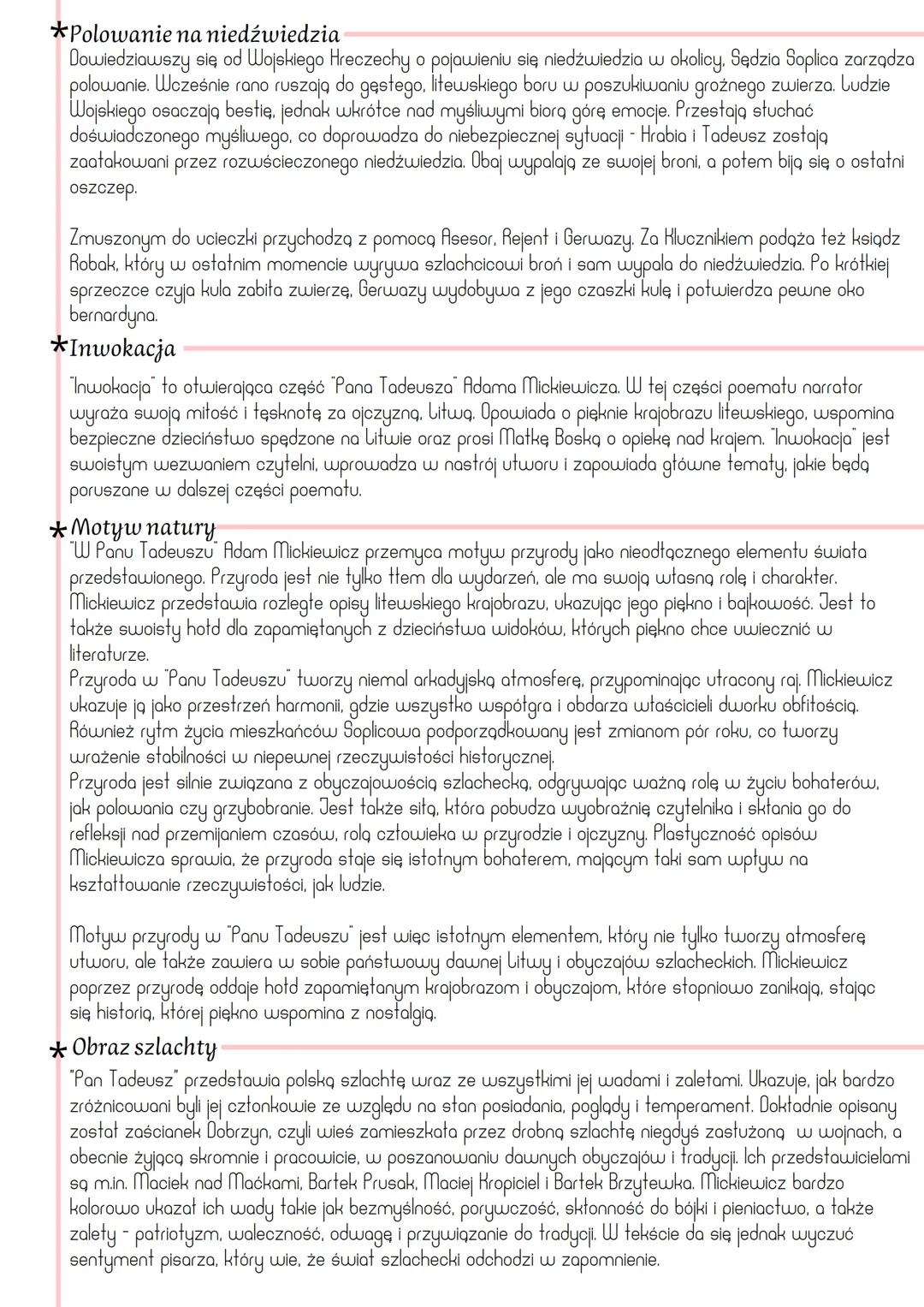 # "Pan Tadeusz" Adam Mickiewicz
* Rodzaj literacki: epika
* Czas i miejsce powstania utworu
Pan Tadeusz czyli Ostatni zajazd na Litwie. His