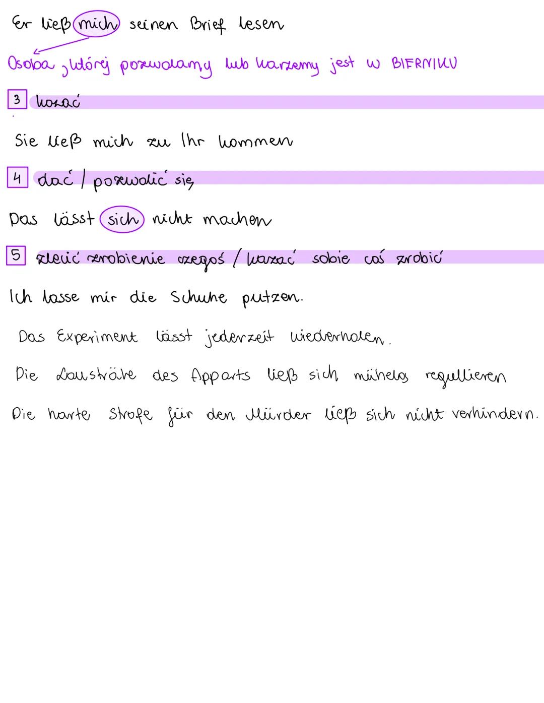 expSoUnik IRESEN
lassen - ließ - gellasen
ich lasse
du lässt
lässt
wir lassen
er
ihr lasst
Sie lassen
Znaczenia zasownika lassen:
1 zostować