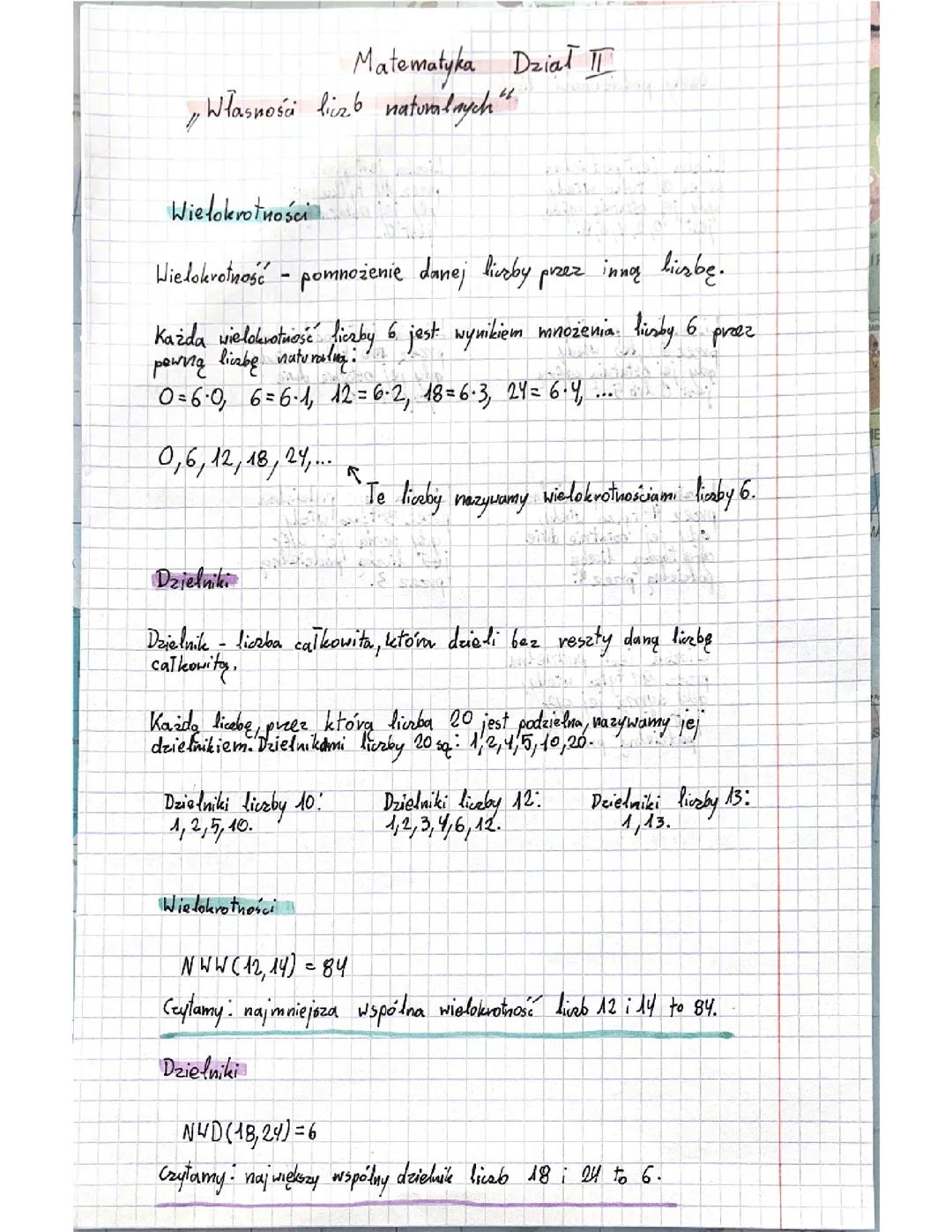 Matematyka Gwo dział 2 ,,Własności liczb naturalnych’’